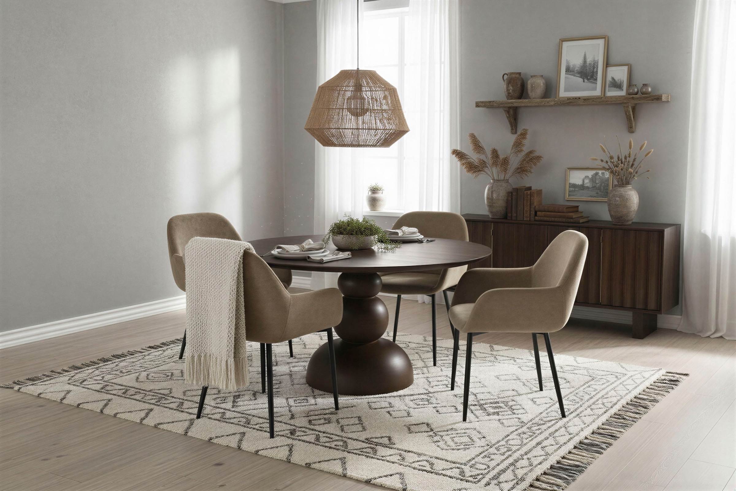 SIT Armlehnstuhl (Set) 2 Stk.glamouröser Bezug in Samtoptik