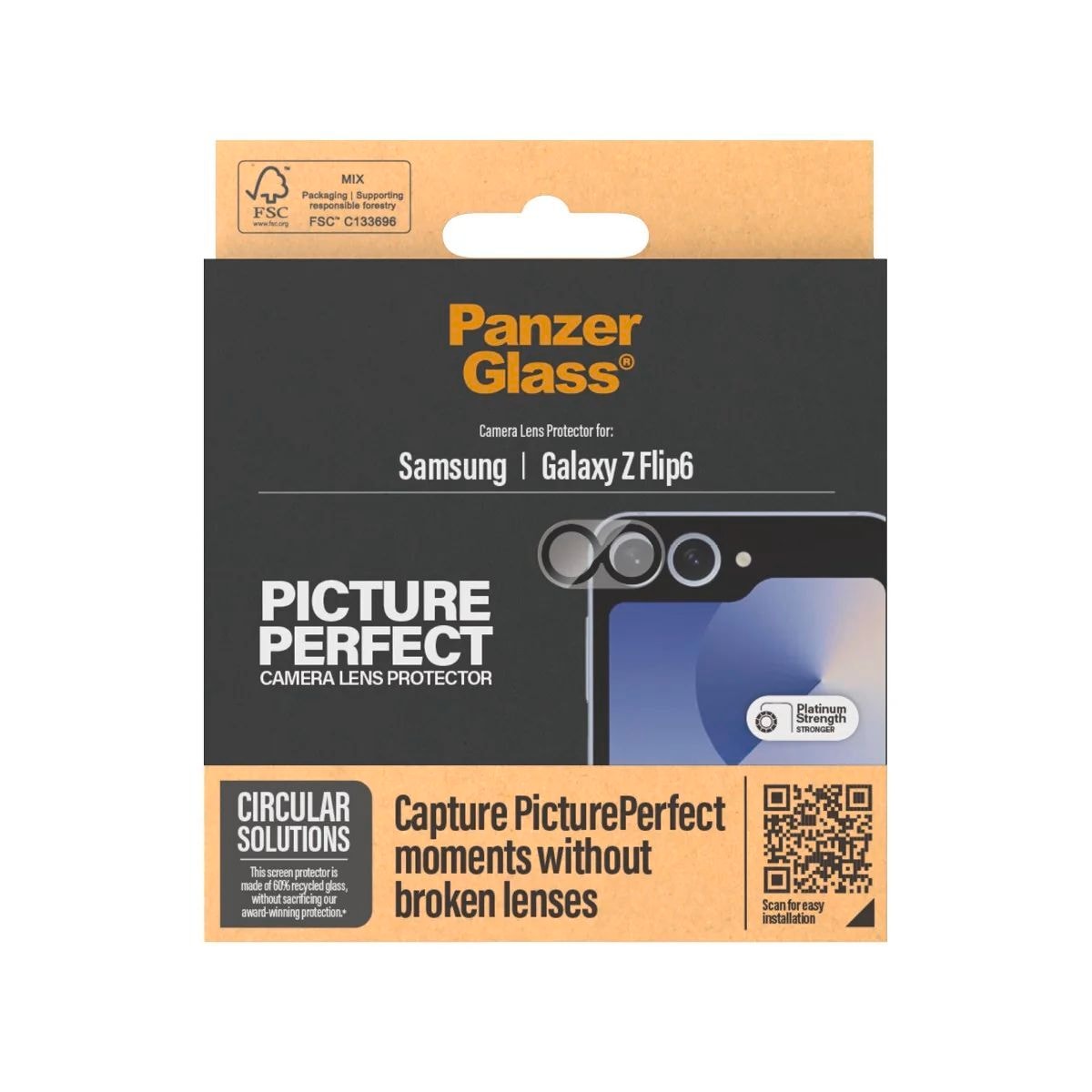 SAFE by PanzerGlass Kameraschutzglas »Camera Lens Protection«, für Samsung Galaxy Z Flip6, Displayschutzfolie, Schutzfolie, Bildschirmschutz, kratz- & stoßfest