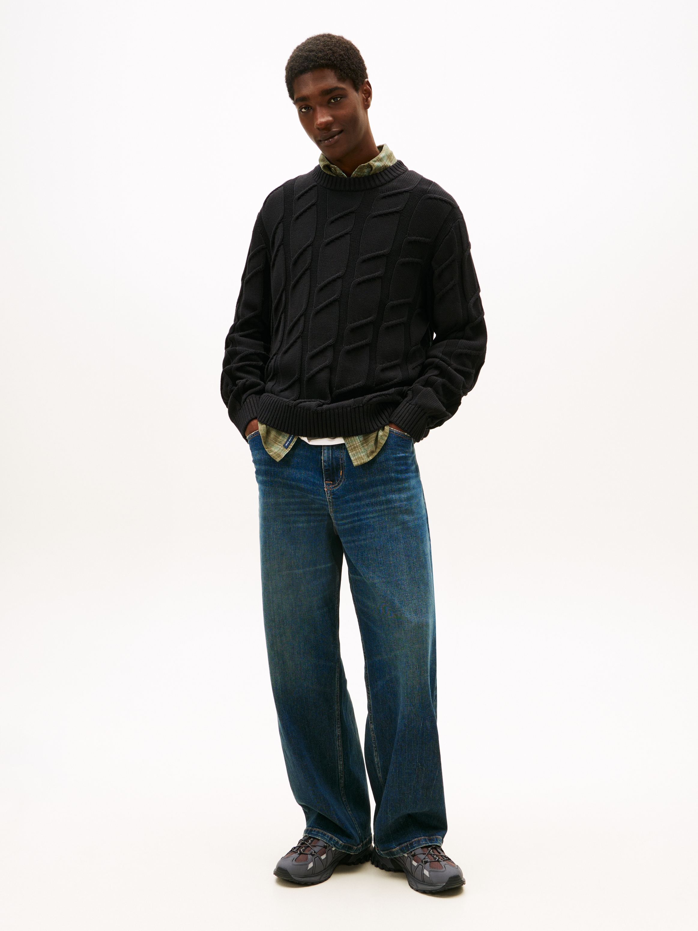 Tommy Jeans Rundhalspullover »TJM REG CHUNKY CABLE«