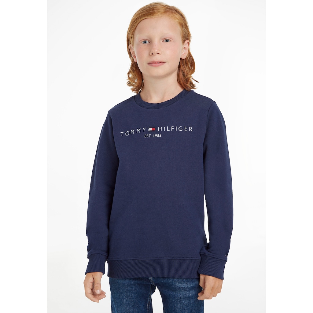 Tommy Hilfiger Sweatshirt »ESSENTIAL SWEATSHIRT«, Kinder Kids Junior MiniMe,für Jungen und Mädchen