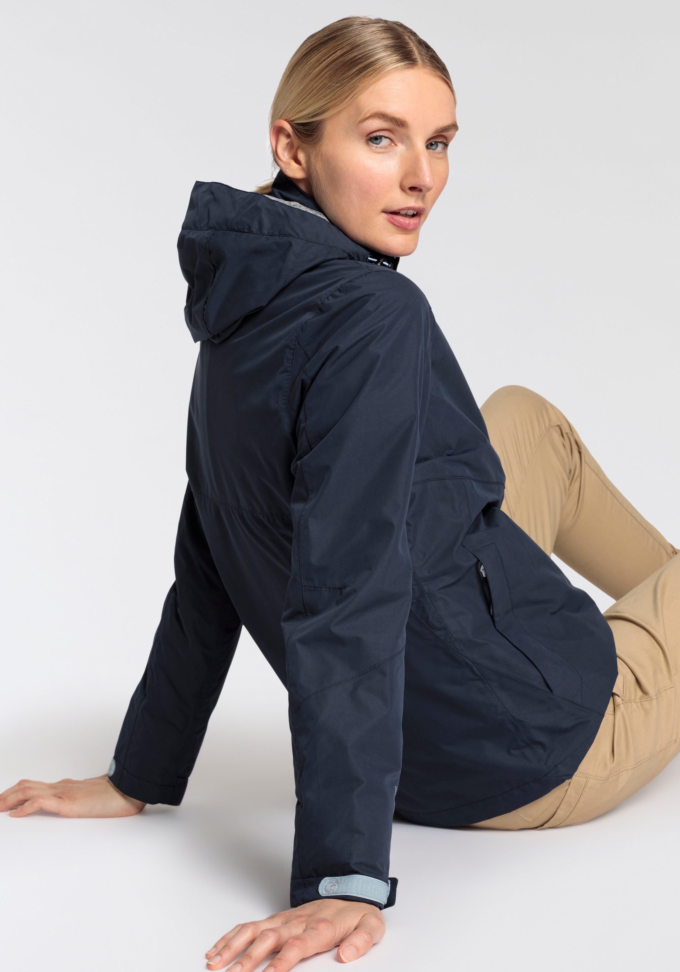 Killtec Regenjacke, mit Kapuze, Wasser- & winddicht & leicht & abzippbarer Kapuze