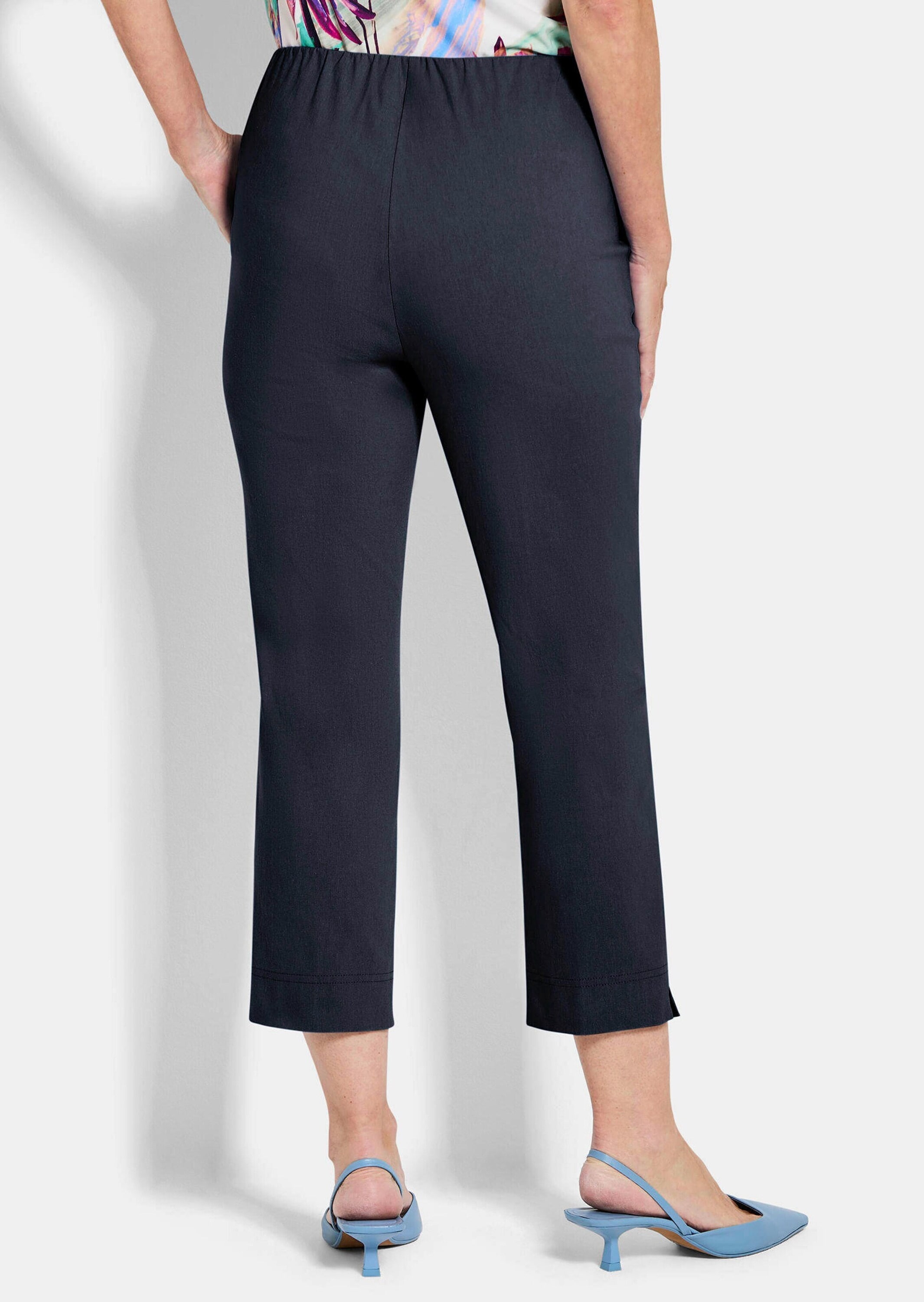 GOLDNER Stretch-Hose »7/8-Bengalinhose BELLA mit Biesen«