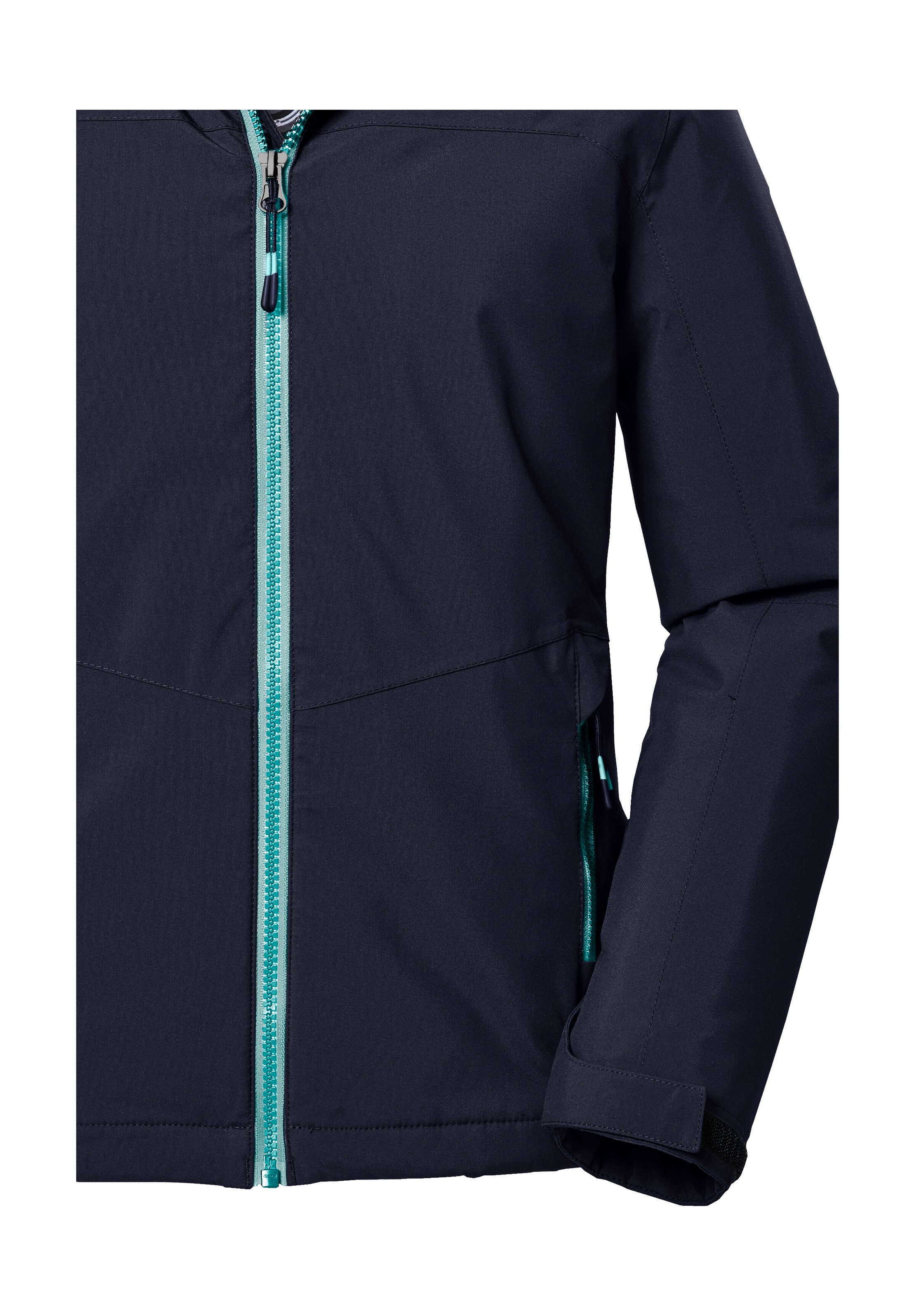 Killtec Funktionsjacke »KOW 352 GRLS JCKT«, Wasserdichte Mädchenjacke mit Kapuze, warmem Fleece und Kinnschutz