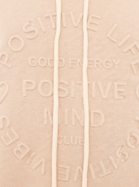 Zwillingsherz Hoodie »"Positive Mind"«, Kapuze, 3/4 Arm, tonaler Schriftzug vorn, Kordelzug