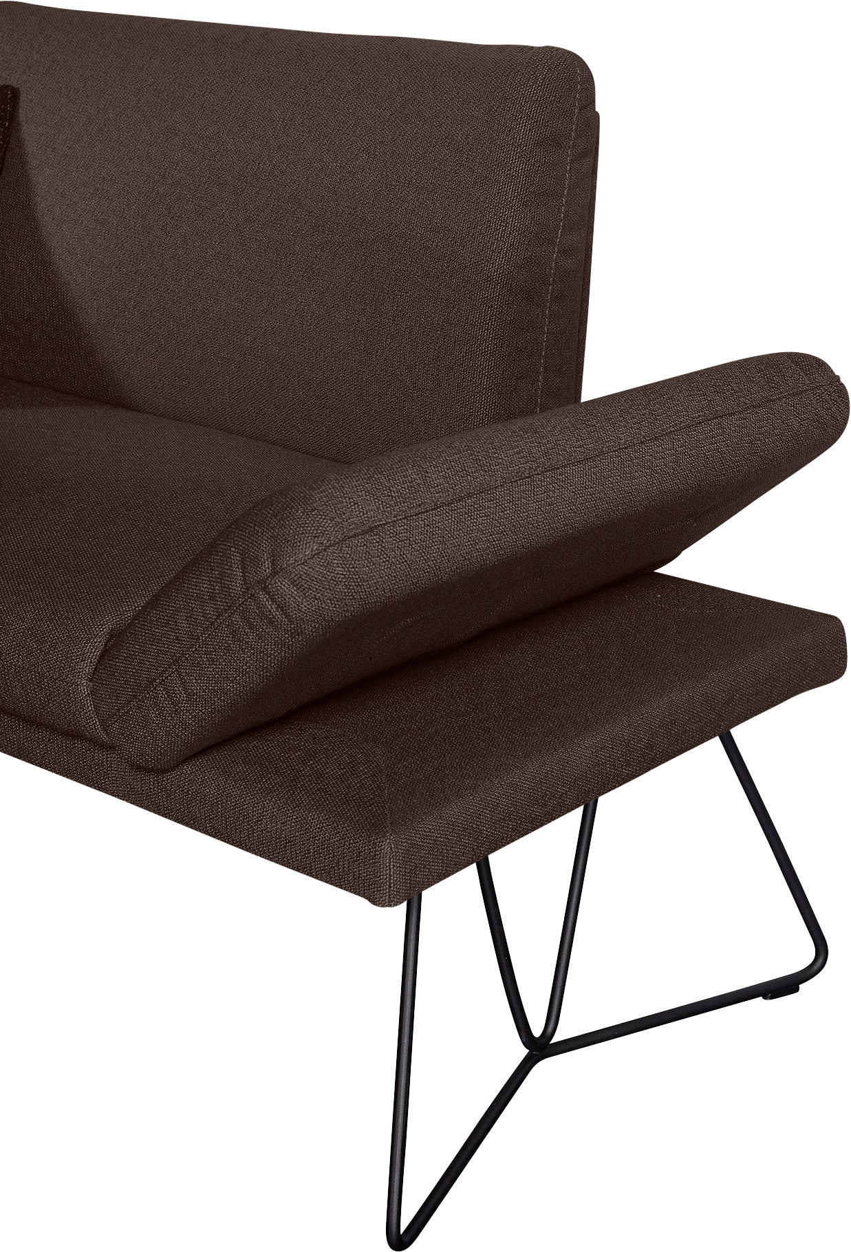 K+W Komfort & Wohnen Polsterbank »Pego« Seitenteilverstellung, wahlweise in 206 oder 226cm