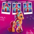Hasbro Spielfigur »My Little Pony, A New Generation - Regenbogenmähne Sunny Starscout«, mit langen, pinkfarbenen Haaren und Sternschnuppen-Schönheitsfleck