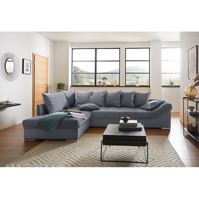 Mr. Couch Polsterecke »Lollo«, wahlweise mit Bettfunktion, Armlehnkissen,  frei im Raum stellbar online kaufen