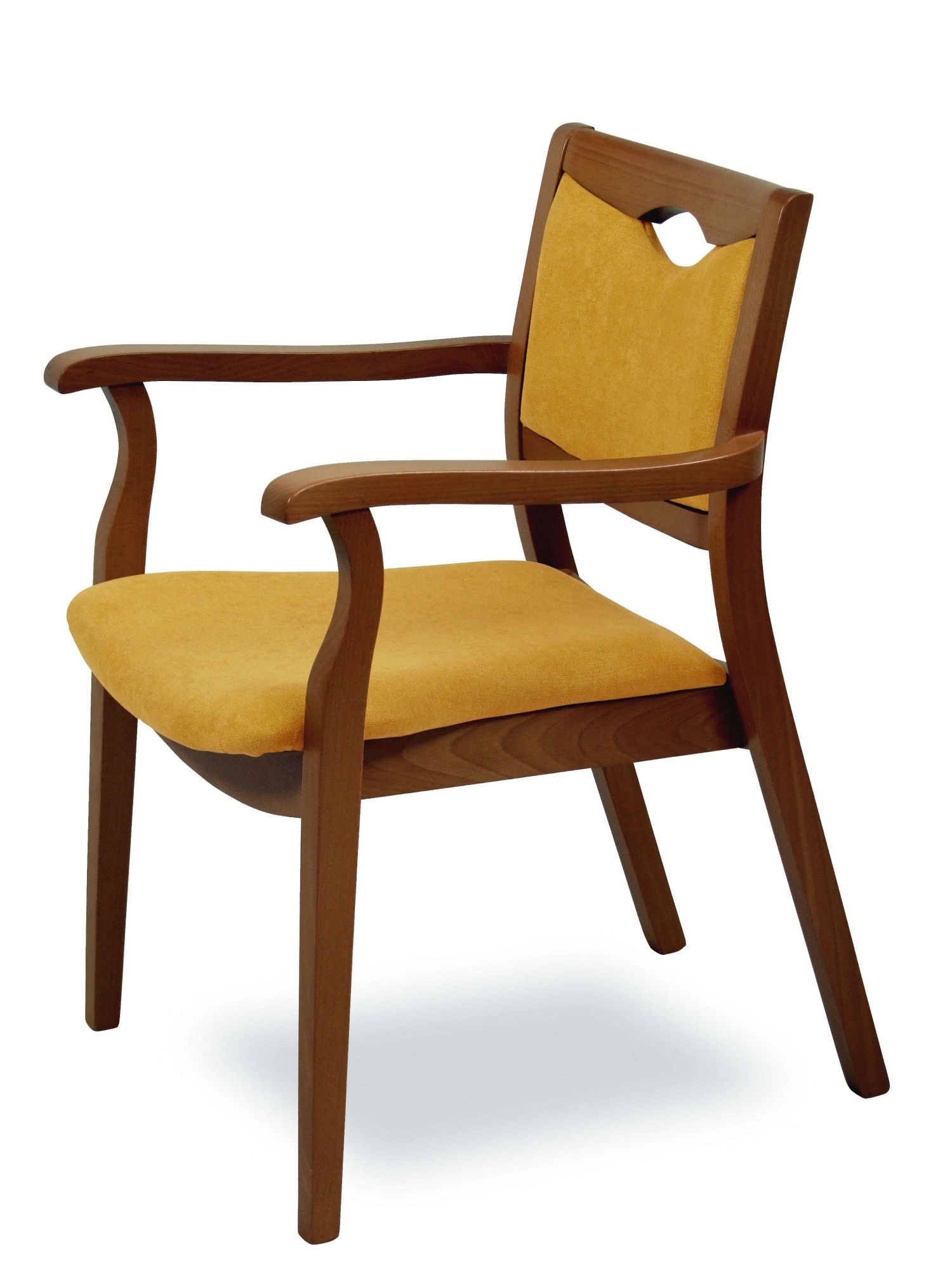 Home affaire Armlehnstuhl »London, Stuhl, Komfortsessel, 3 Gestellfarben, Made in Italy« () 1 Stk.Extra-komfortabel, ergonomisch, fleckenabweisendes Gewebe, Massivholz