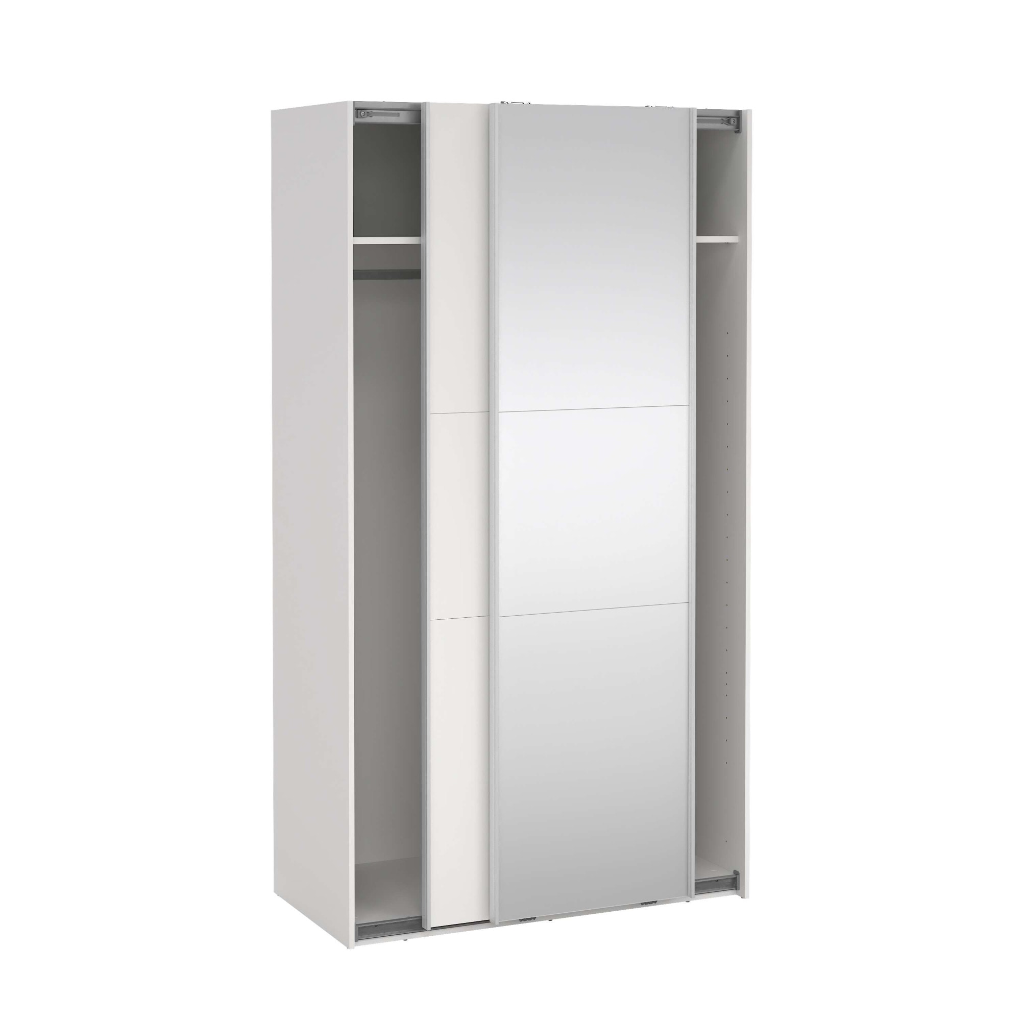 Home affaire Schwebetürenschrank »Como, Kleiderschrank, Schlafzimmerschrank« 1 Schwebetür, 1 Spiegelschiebetür, Kleiderstange, Einlegeboden