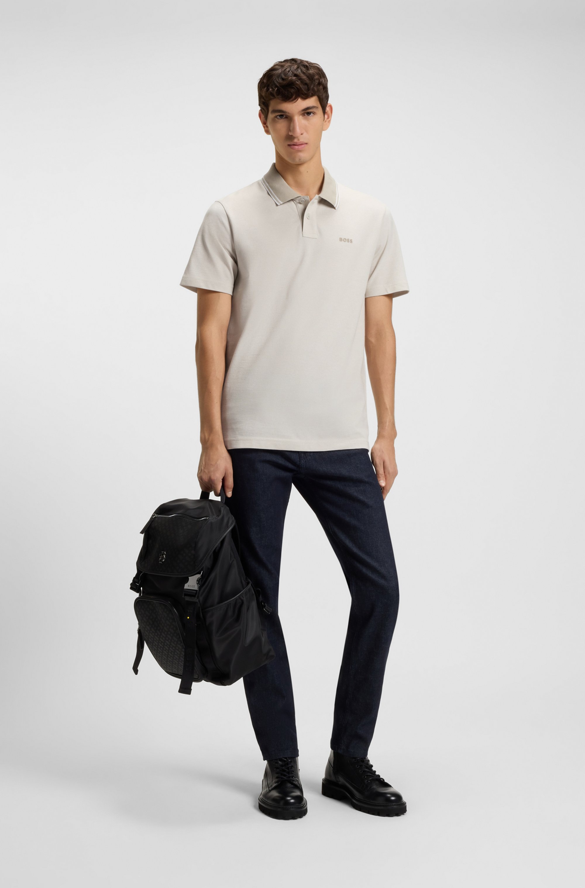 BOSS ORANGE Poloshirt »PeoxfordNew«, mit Polokragen