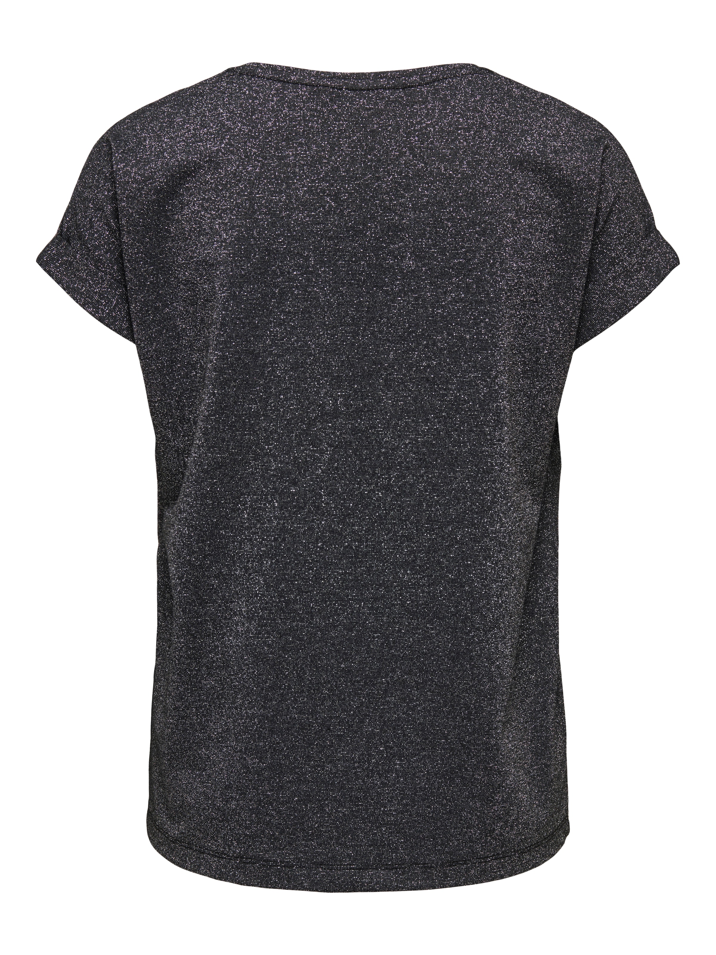 ONLY Kurzarmshirt »ONLMOSTER GLITTER S/S TOP NOOS JRS« mit Glitzerdetail