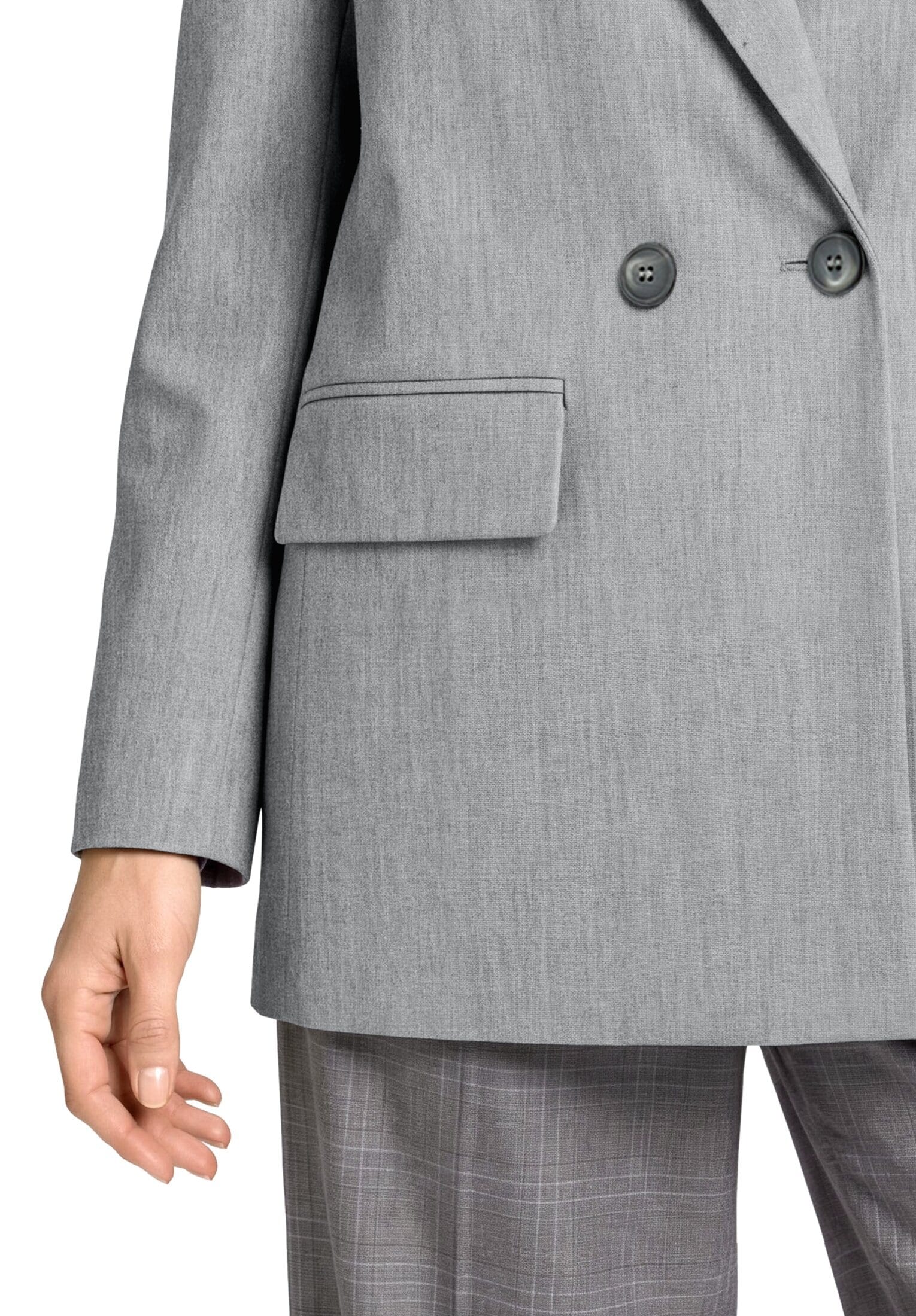 Betty&Co Longblazer »Longblazer mit Taschen«