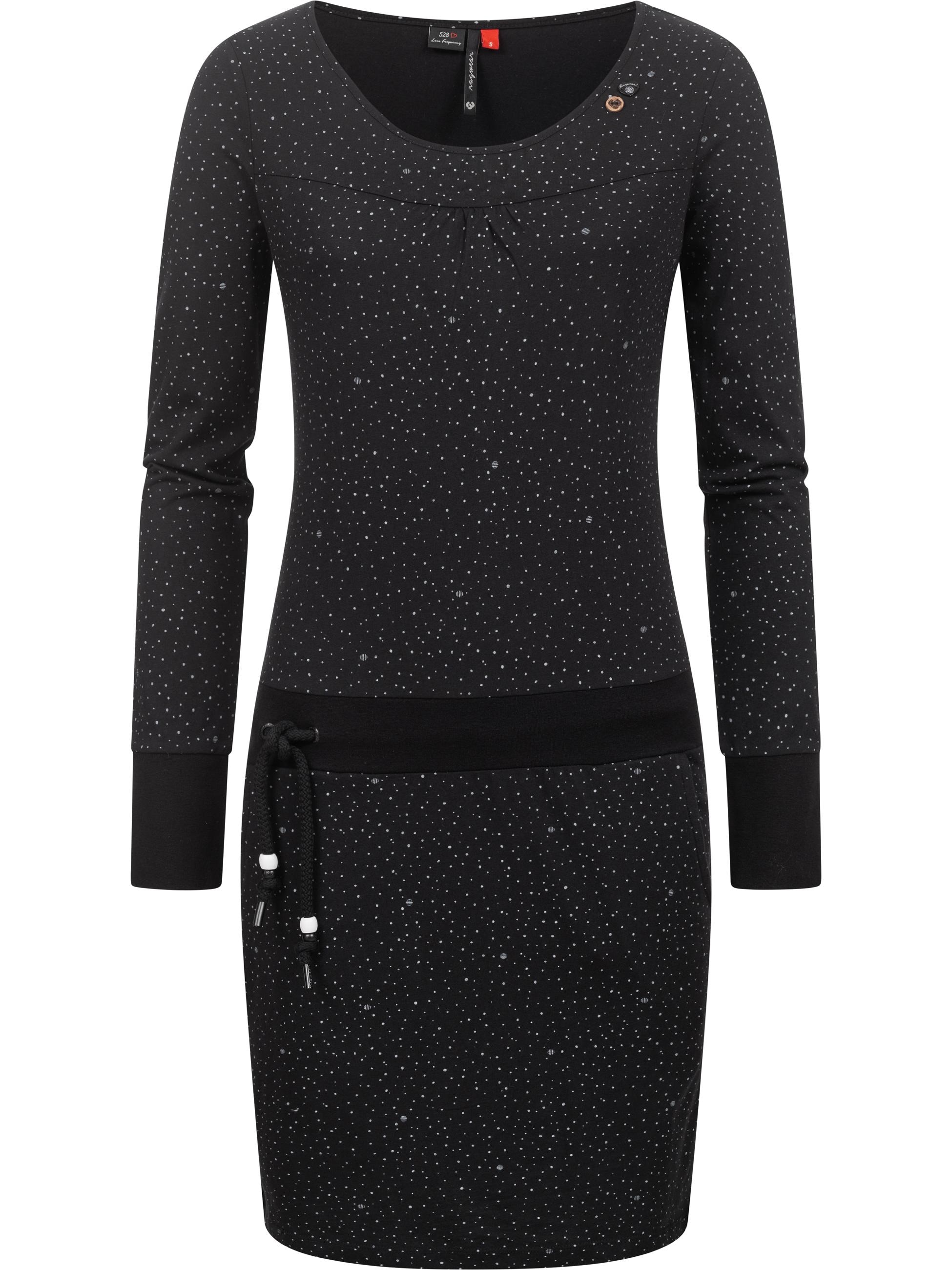 Ragwear Druckkleid »Druckkleid Penelope Print Intl.«, Langärmliges Baumwoll Kleid mit Print
