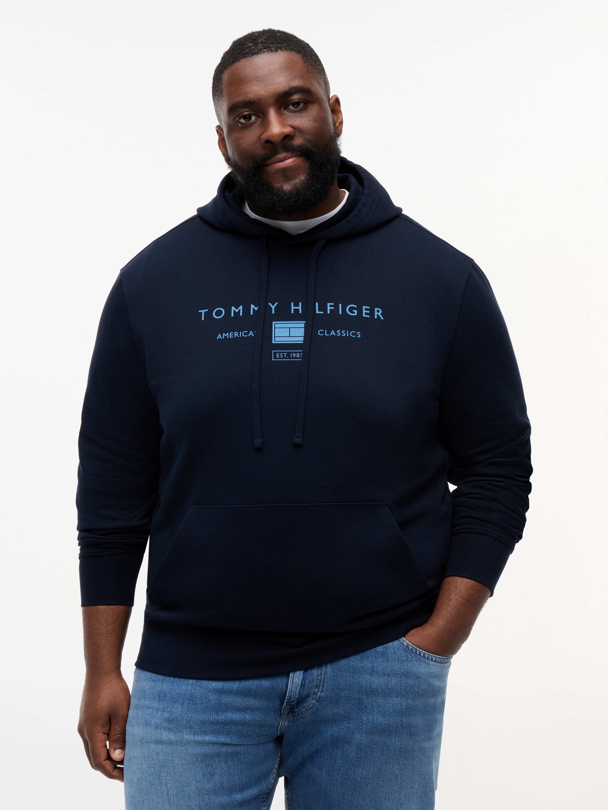 Tommy Hilfiger Big & Tall Hoodie »BT-BRAND L0VE TR MONO STOCK«, Große Größen, normale Passform
