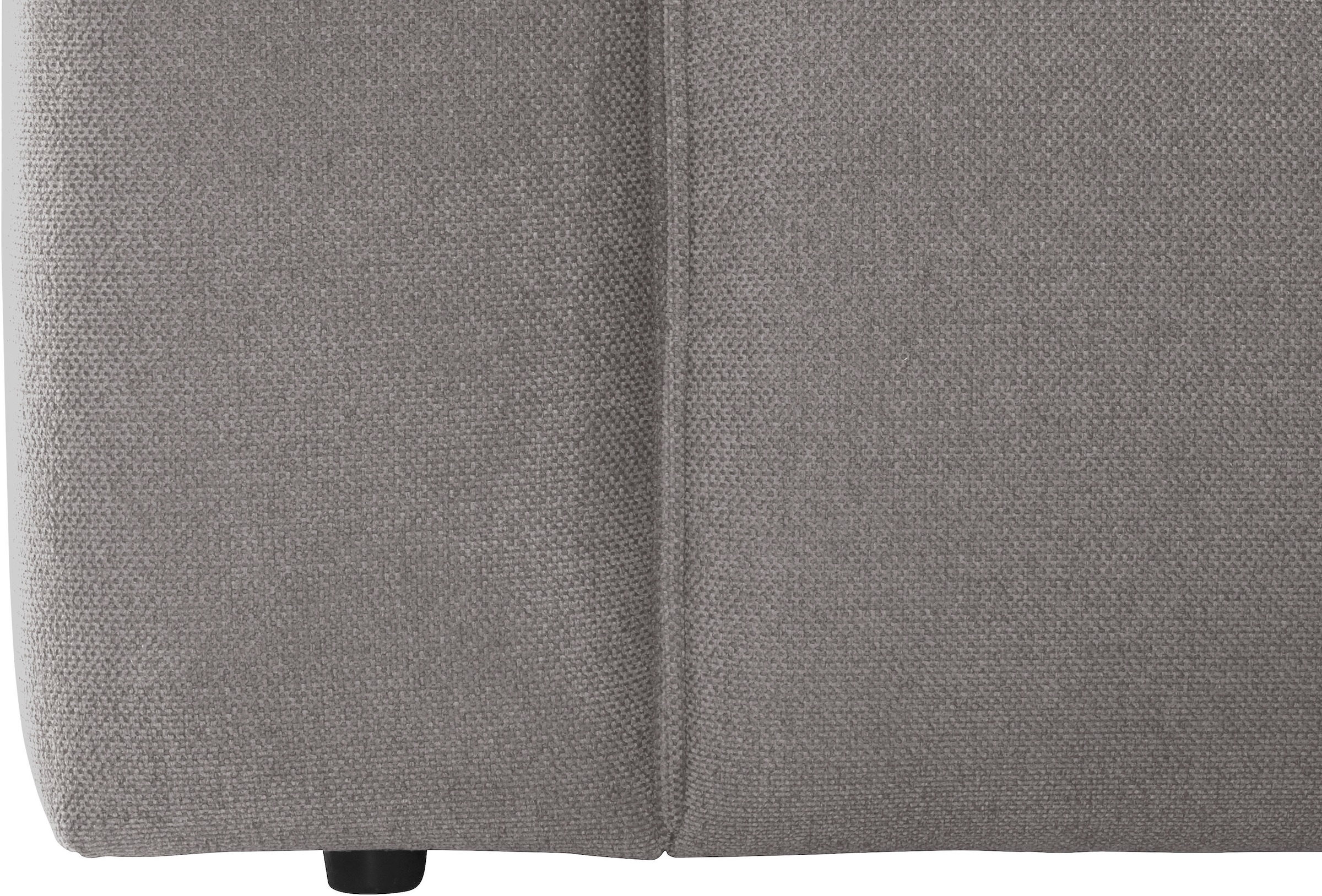 andas Ecksofa »Noord mit Kedernaht, Breite 234 cm«, Cord, Struktur, Webstoff, mit Wellenunterfederung, Massivholzrahmen