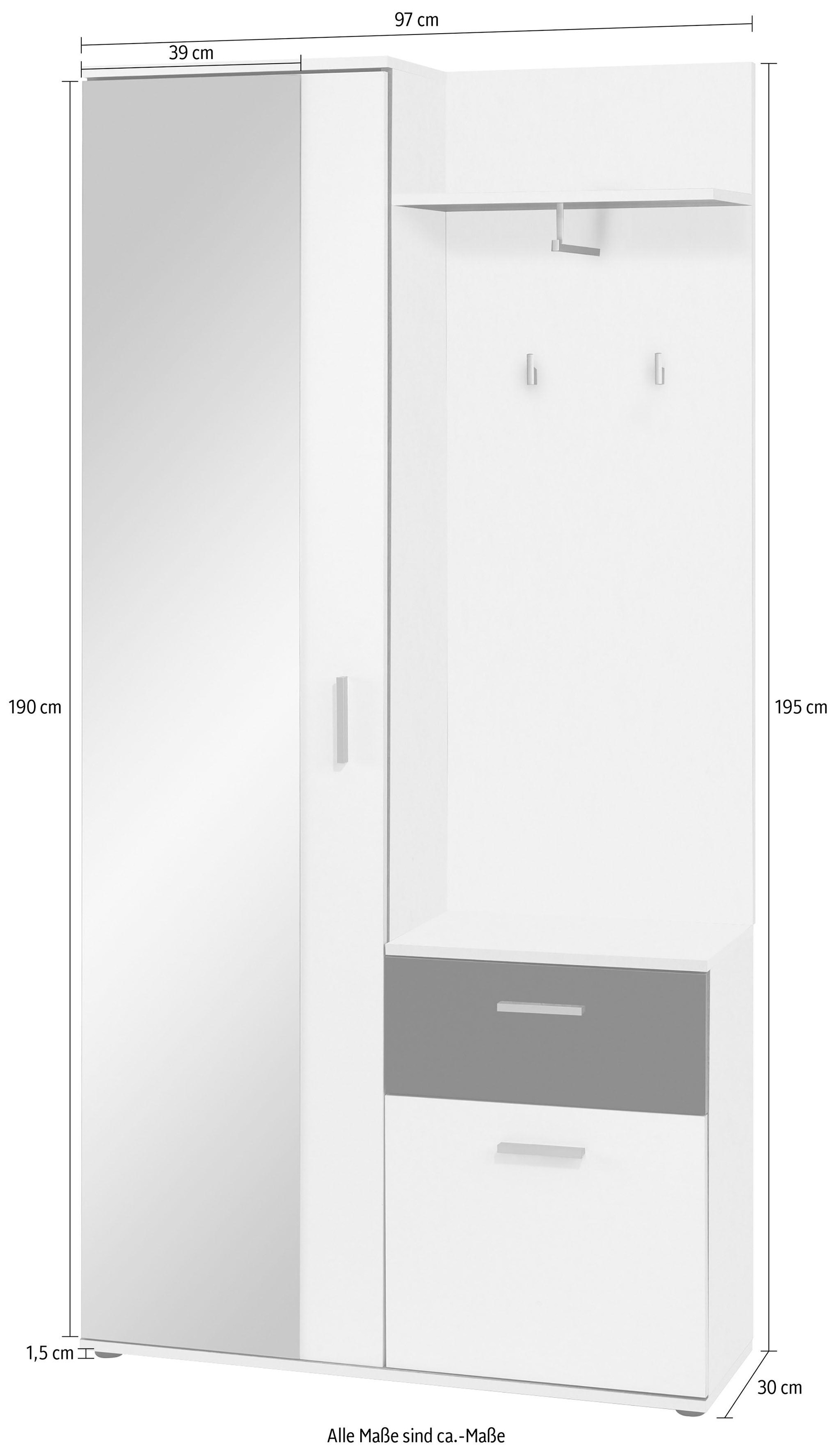 Homexperts Kompaktgarderobe »Justus«
