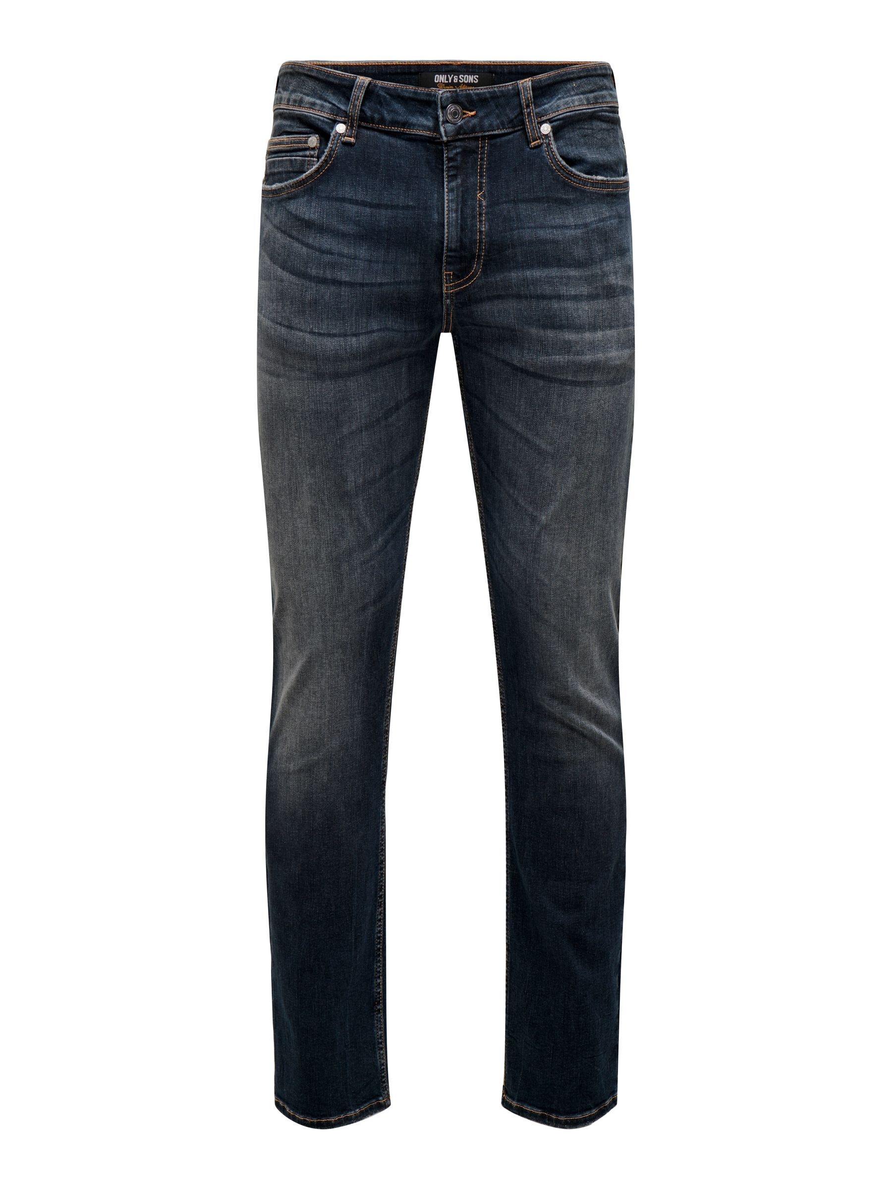 ONLY & SONS Slim-fit-Jeans »ONSLOOM SLIM EBONY 0366« mit niedriger Taille, sehr elastischer Denim