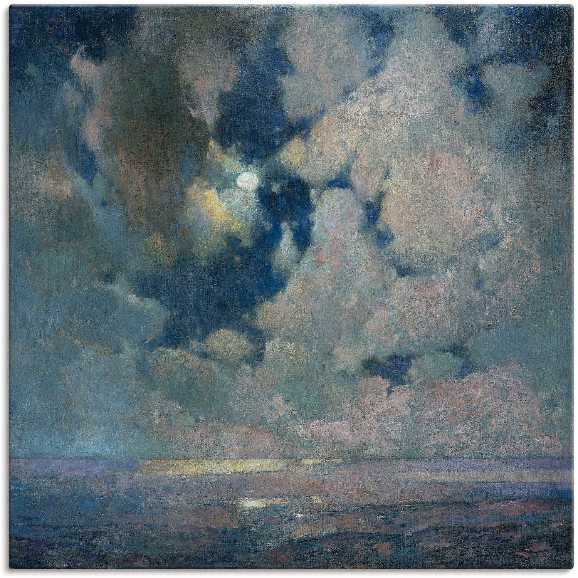 Artland Wandbild »Das Meer bei Sonnenaufgang.«, Sonnenaufgang & -untergang, (1 St.), in vielen Größen & Produktarten - Alubild / Outdoorbild für den Außenbereich, Leinwandbild, Poster, Wandaufkleber / Wandtattoo auch für Badezimmer geeignet