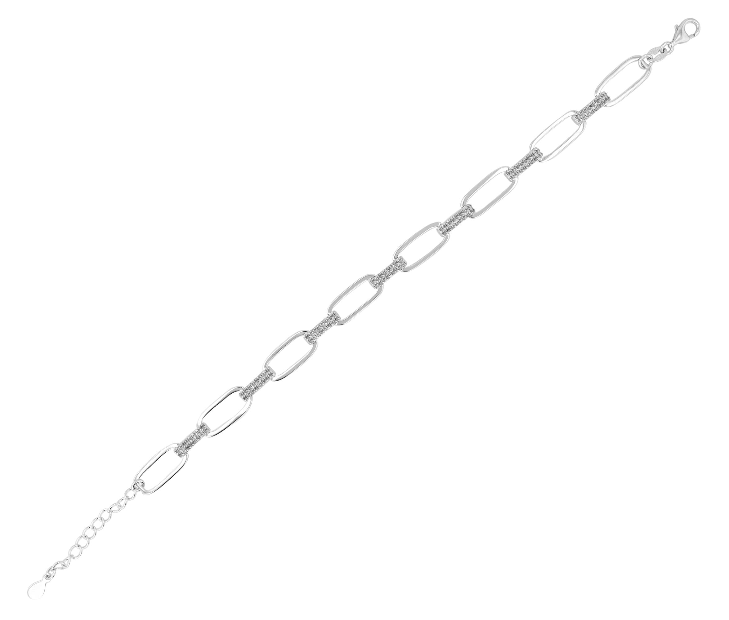Adelia´s Armband »Damen Armband aus 925 Silber mit Zirkonia 18+3 cm«