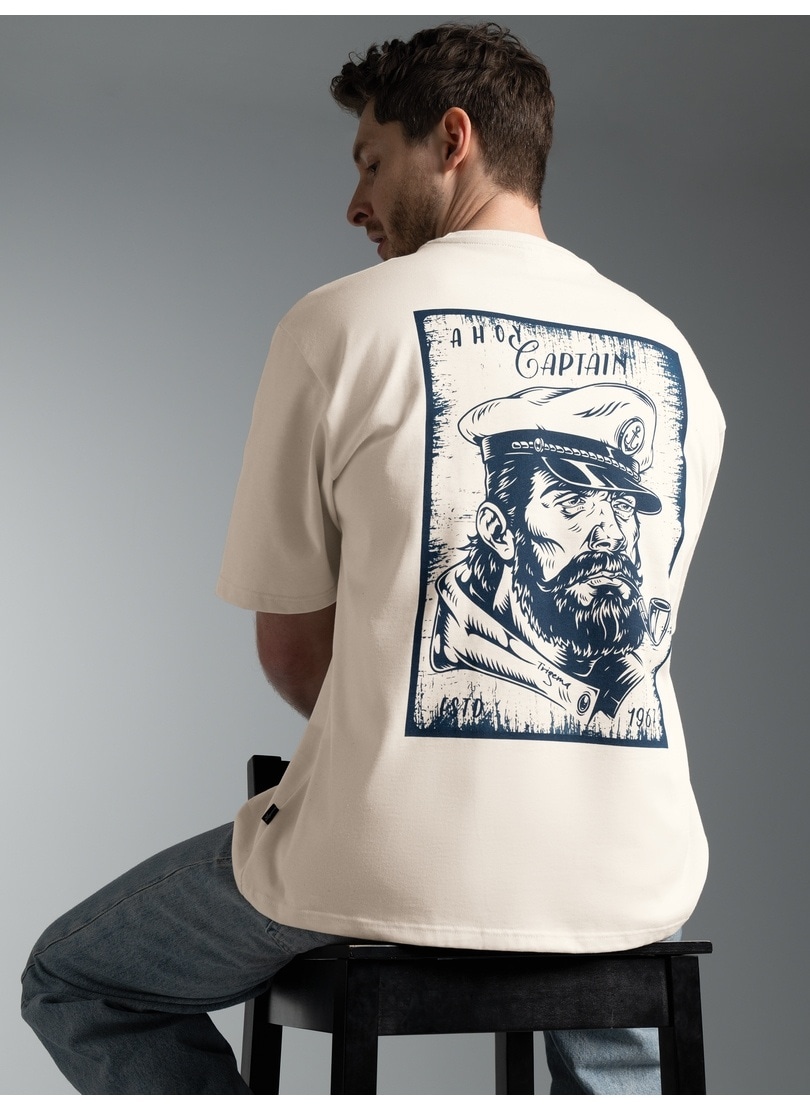 Trigema T-Shirt »TRIGEMA Oversized T Shirt "Ahoy Captain"« 1