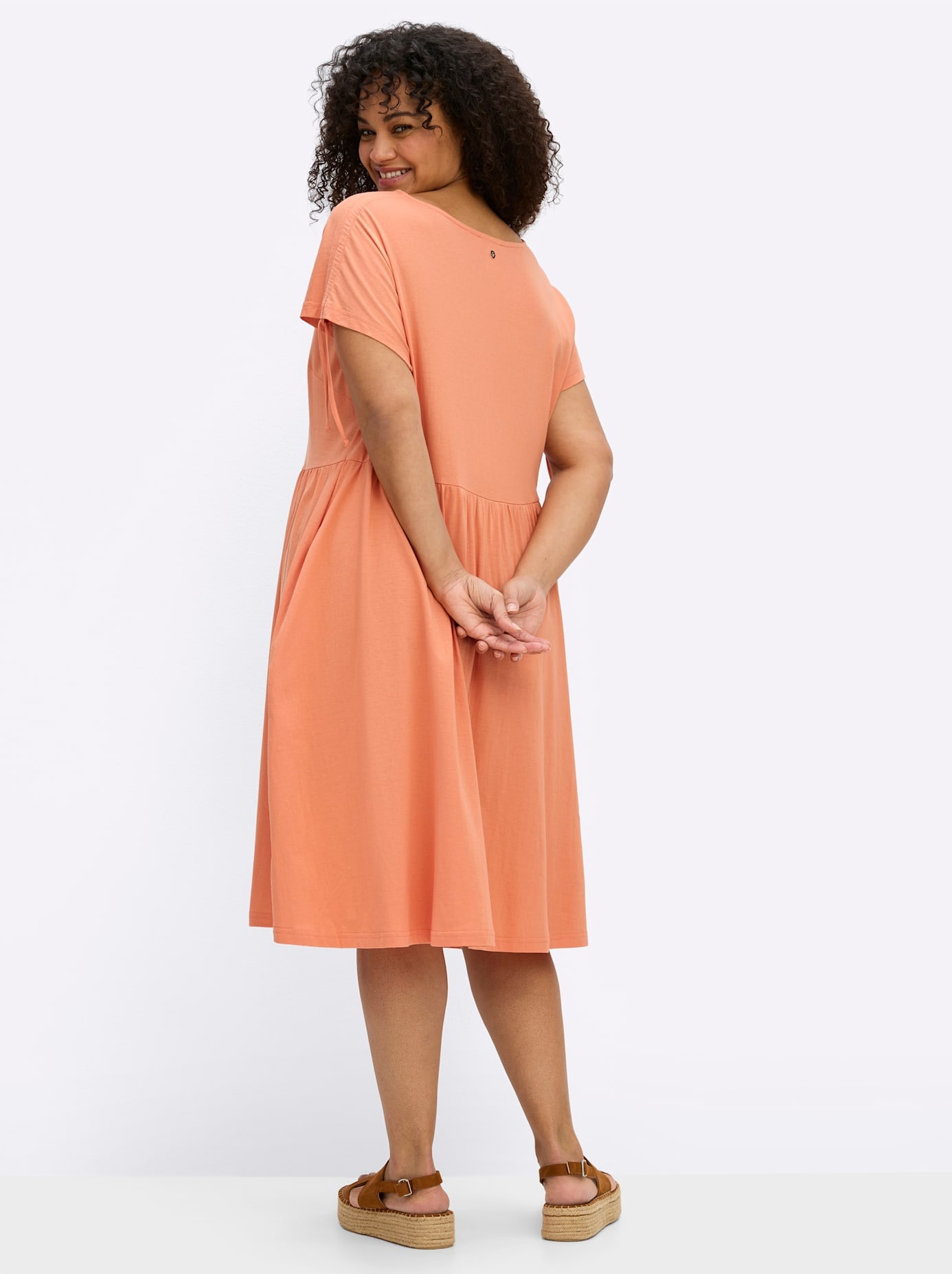 Sheego Jerseykleid »Kleid« Nahttasche
