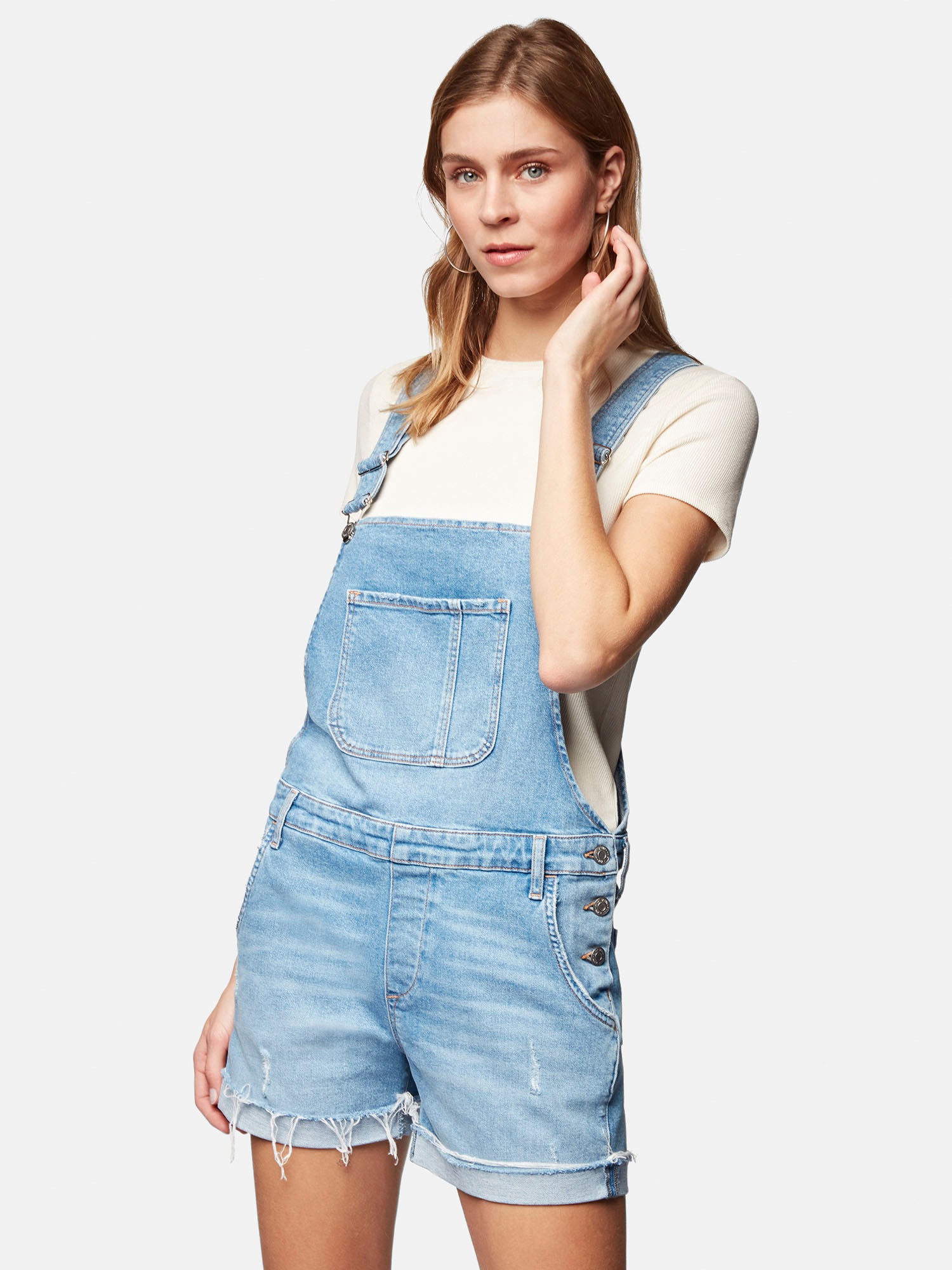 Mavi Jeansshorts »WANDA«, mit gekrempelten und leicht ausgefransten Beinabschluss