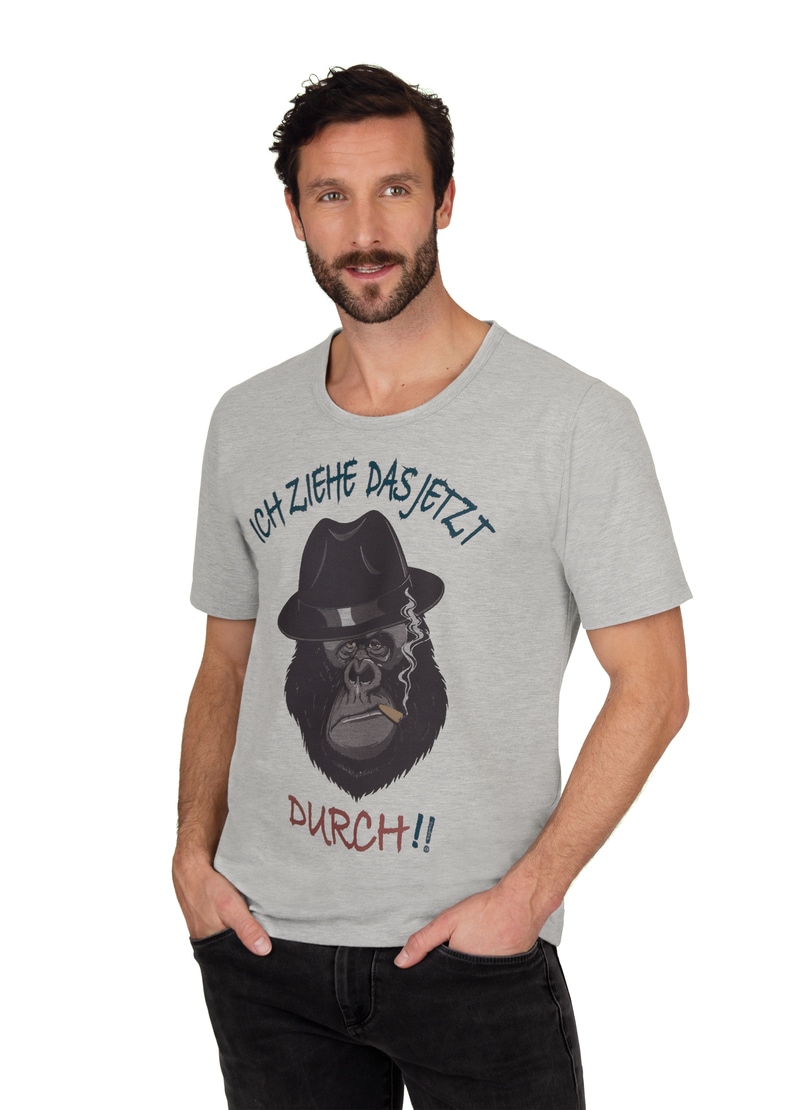 Trigema T-Shirt, mit Motiv und Spruch