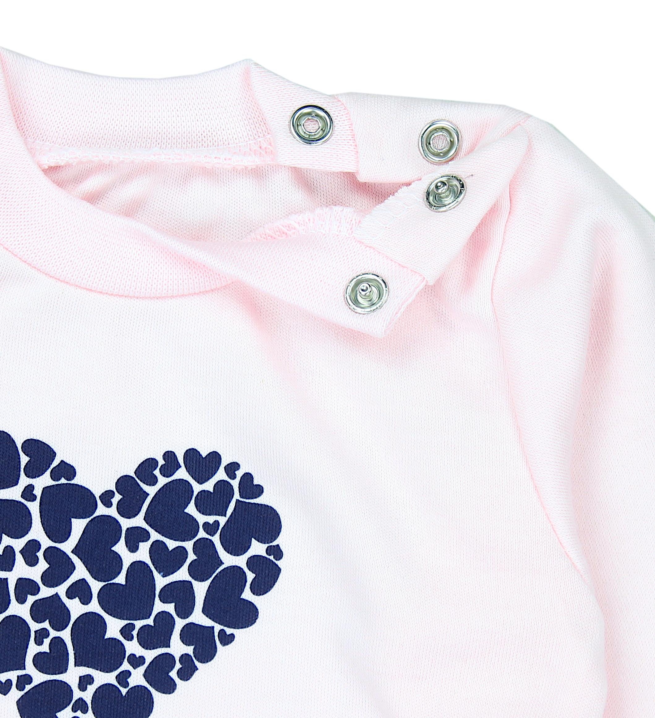 TupTam Langarmshirt »Set Baby Mädchen Langarmshirt Babyhose Outfit 2teilig«