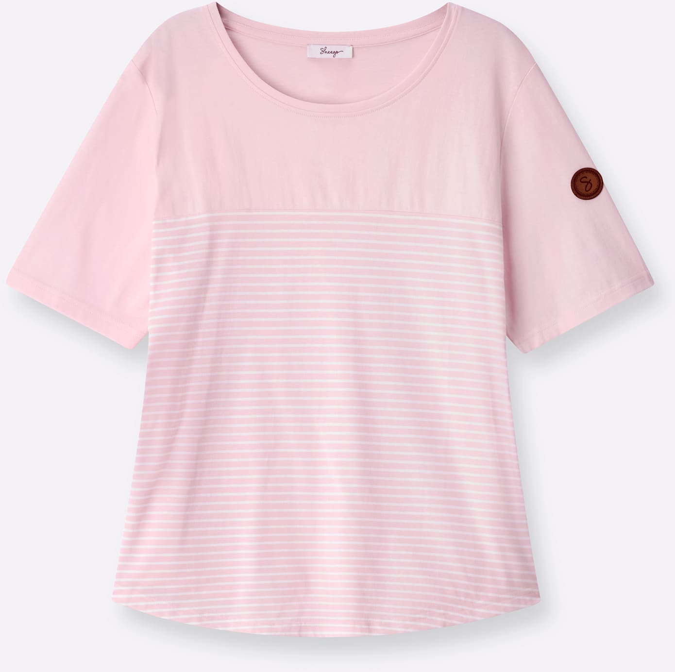 Sheego Rundhalsshirt »T-Shirt« 1