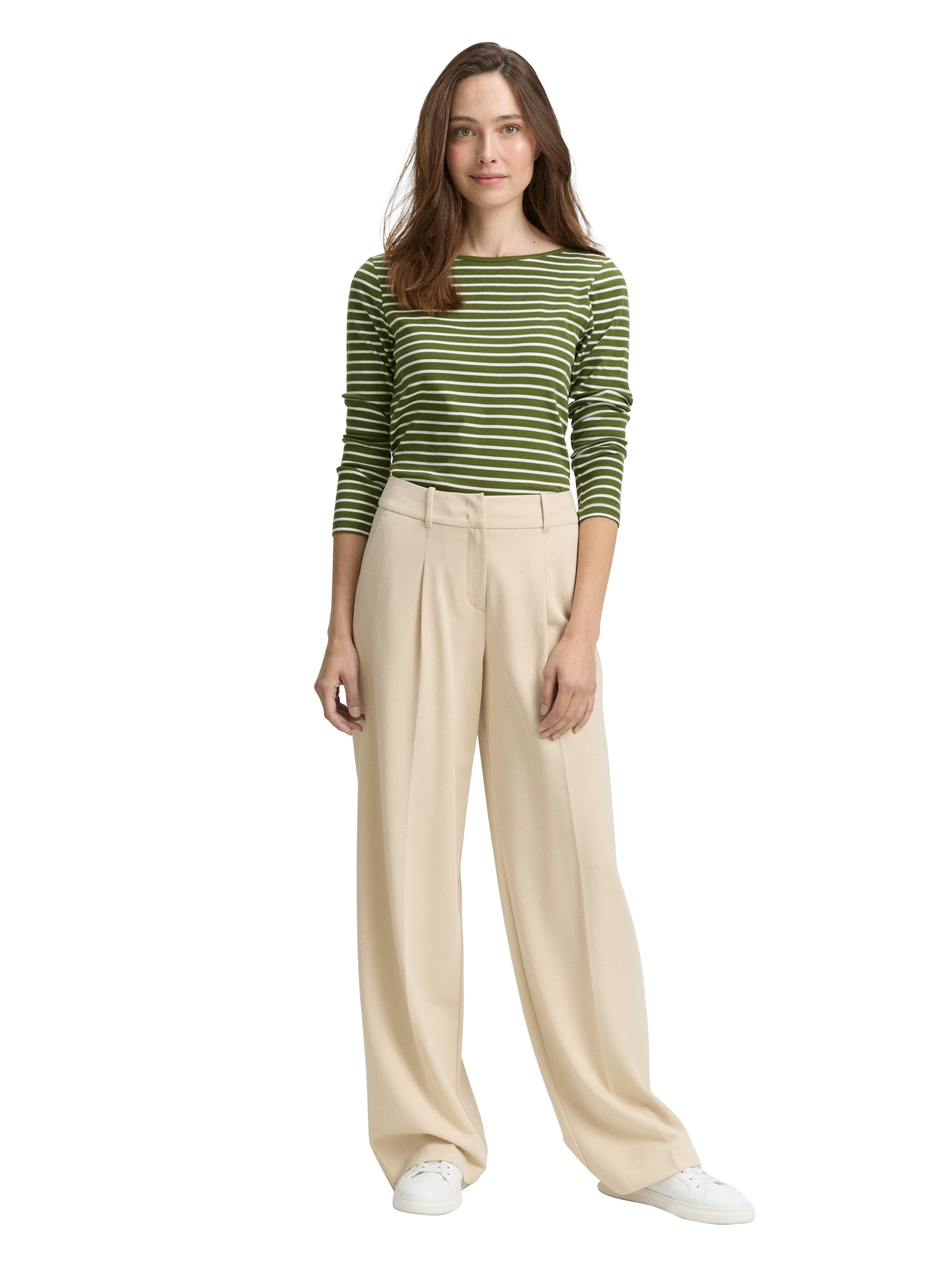 TOM TAILOR Langarmshirt, mit Streifen Muster