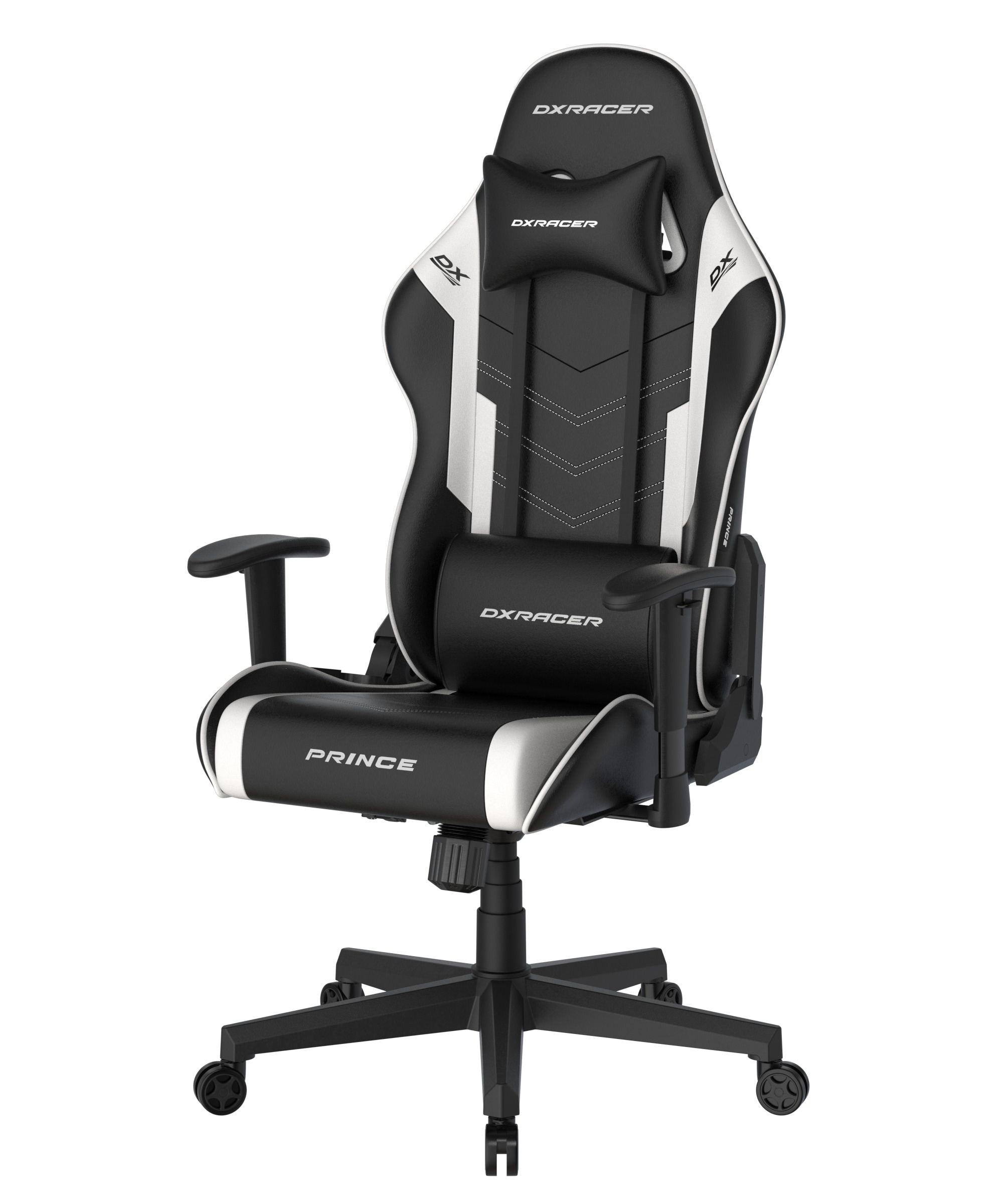 DXRacer Gaming-Stuhl »Prince Gaming Chair Regular L, PVC, schwarz weiß«
