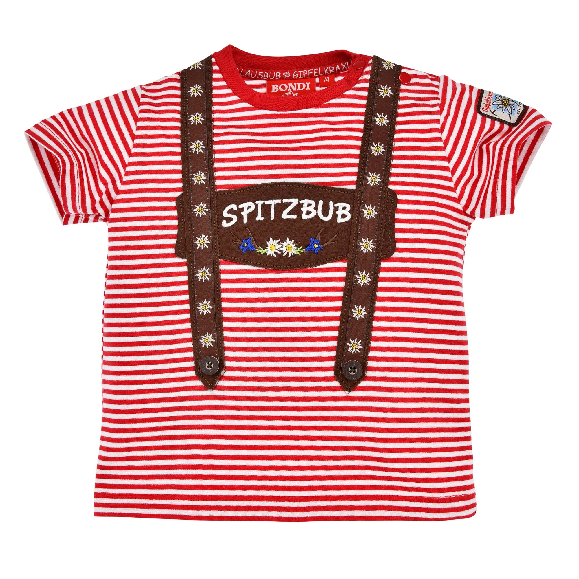 BONDI Trachtenshirt, in Lederhosenoptik