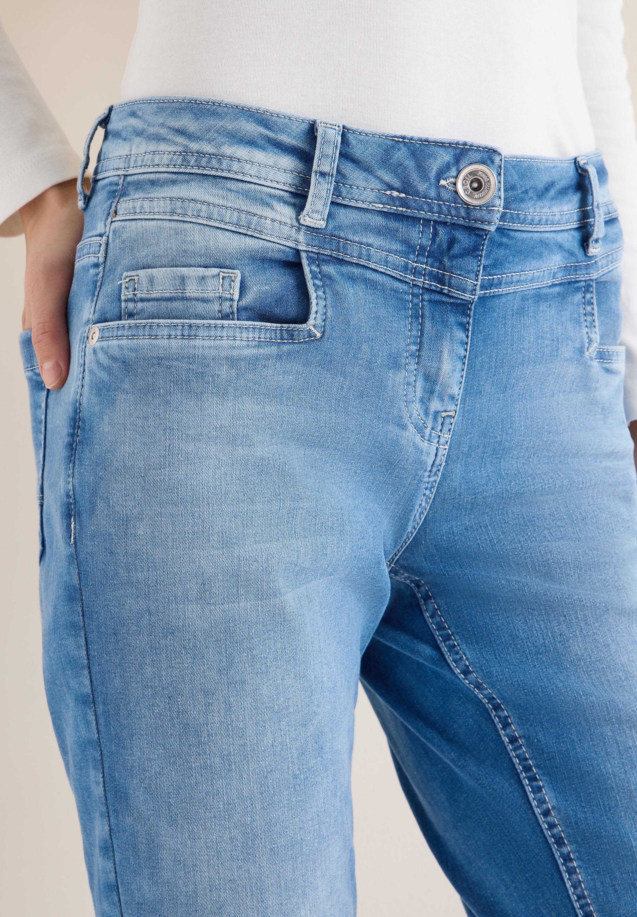 Cecil 5-Pocket-Jeans »Style Scarlett« mit Turn-up