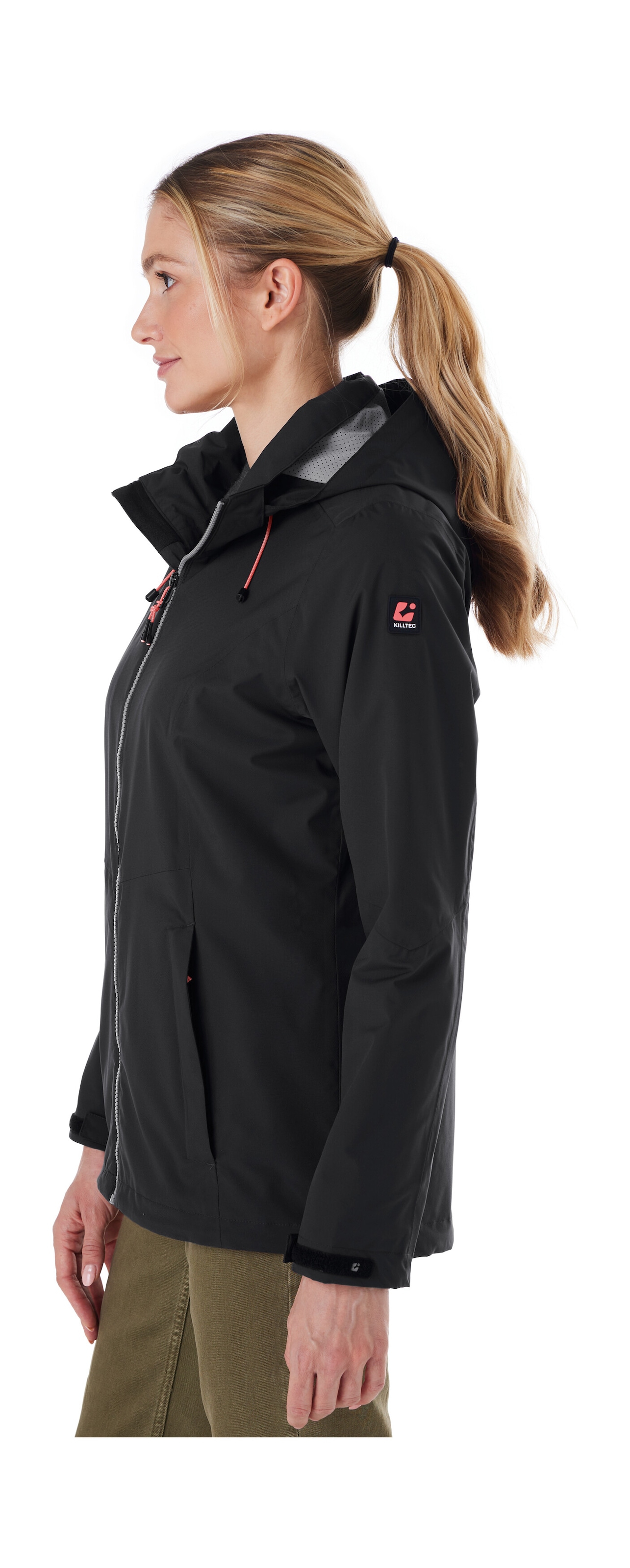 Killtec Outdoorjacke »Damen Regenjacke OOKS 1« Leichte, wasser- und winddichte Jacke, atmungsaktiv, abnehmbare Kapuze