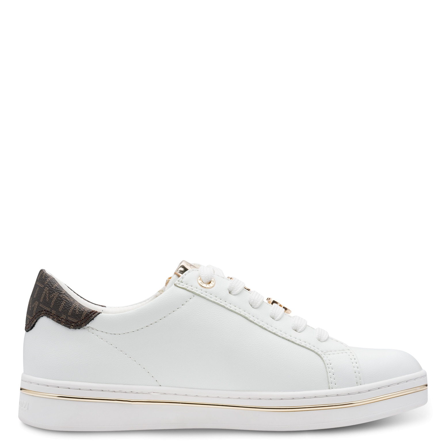 MARCO TOZZI Plateausneaker  , Freizeitschuh, Halbschuh, Schnürschuh mit Logoschriftzug