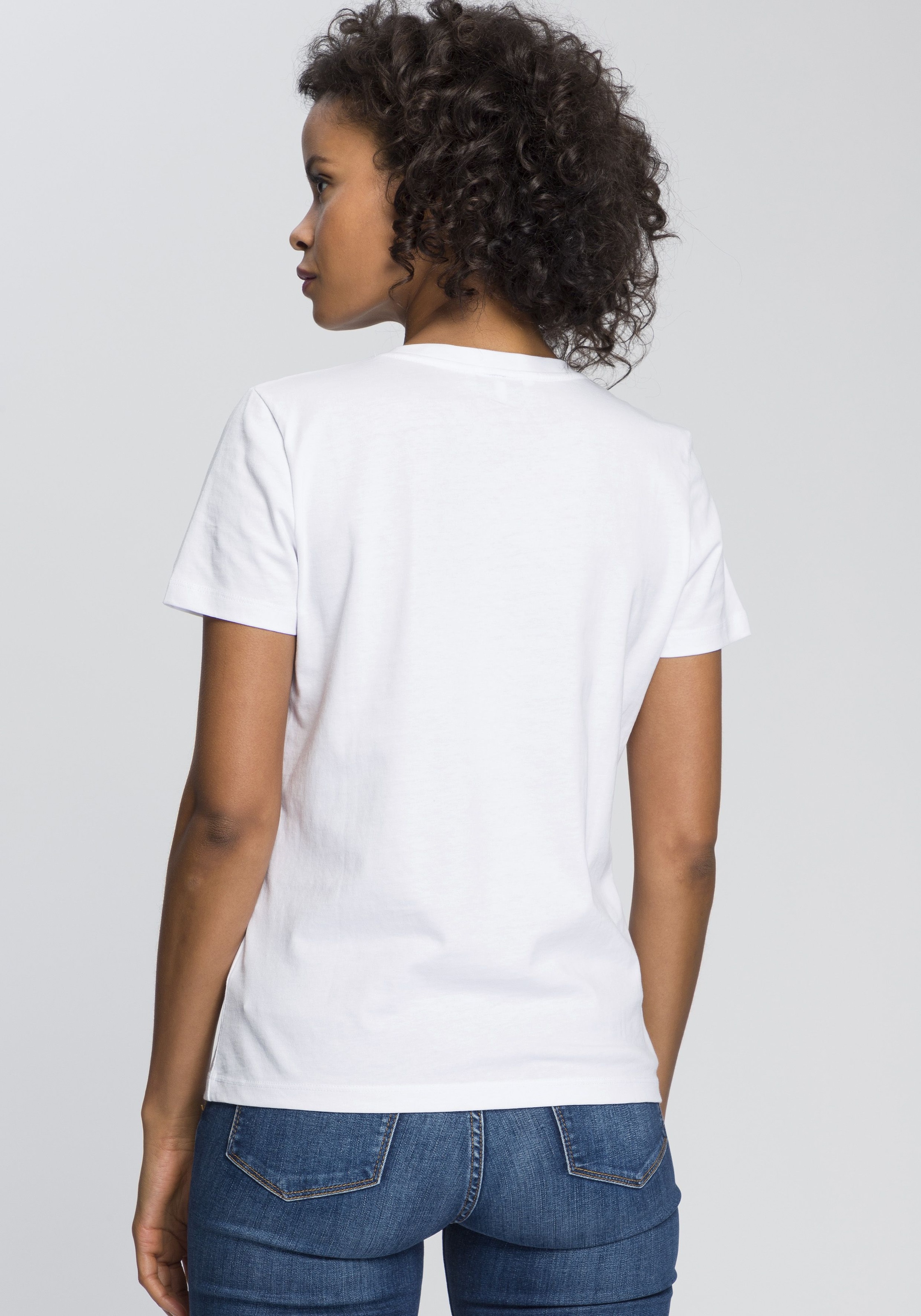 Tommy Hilfiger Rundhalsshirt »HERITAGE HILFIGER C-NK REG TEE«, mit gesticktem Tommy Hilfiger Linear Logo-Schriftzug