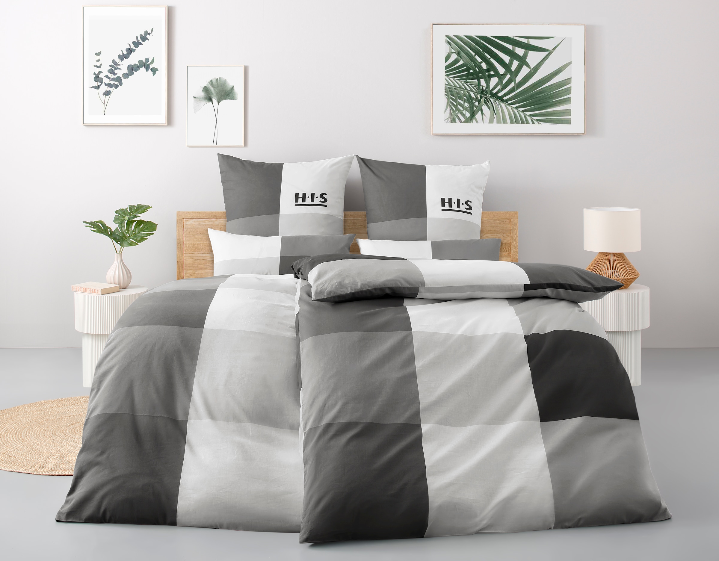 OTTO home Bettwäsche »Tirrell« 3 Bettwäsche ab Gr. 135x200 cm, 100% Baumwolle, Marke H.I.S by OTTO home