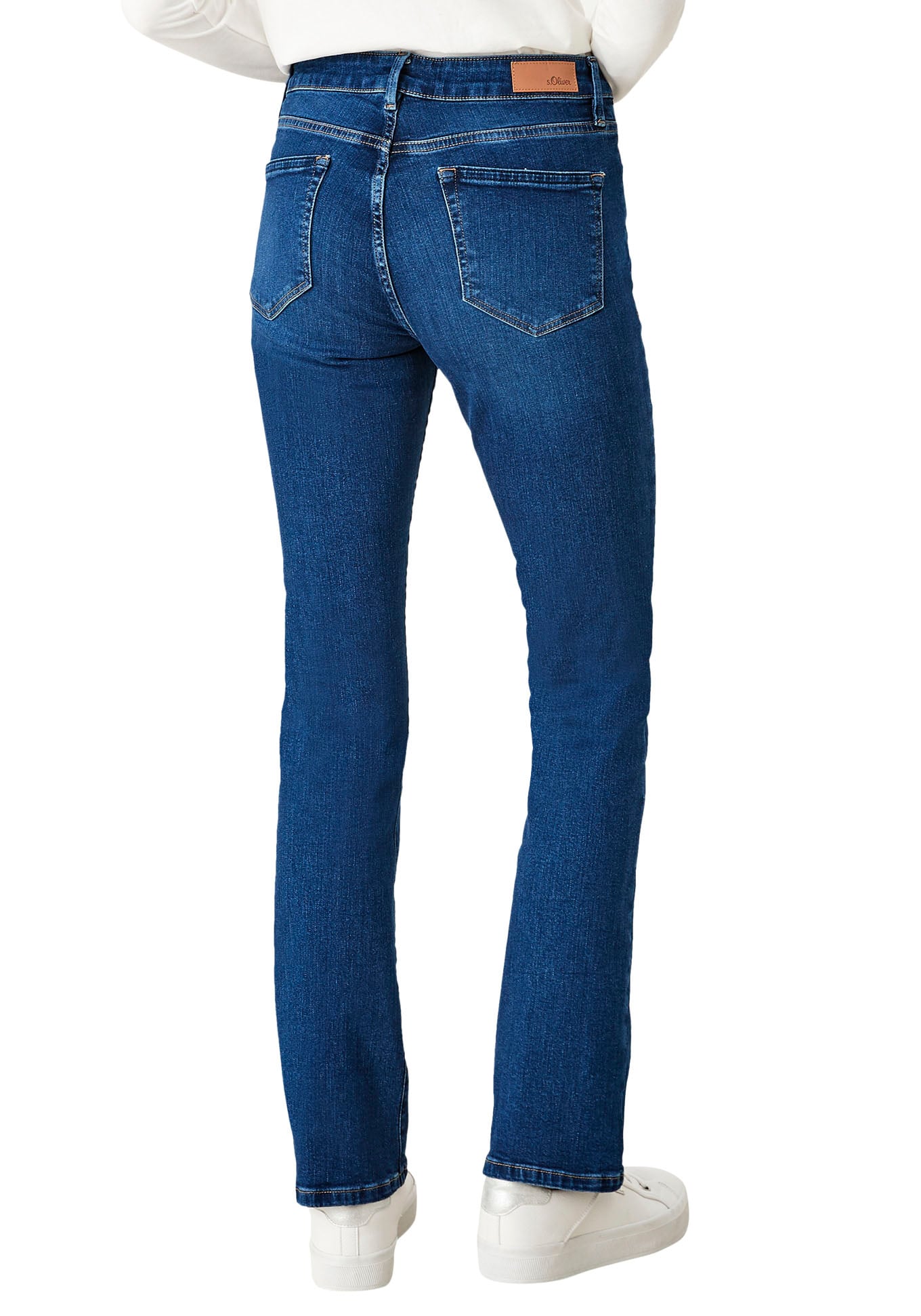 s.Oliver Bootcut-Jeans »BEVERLY«, in Stretch-Qualität, mit Nieten an den Taschen