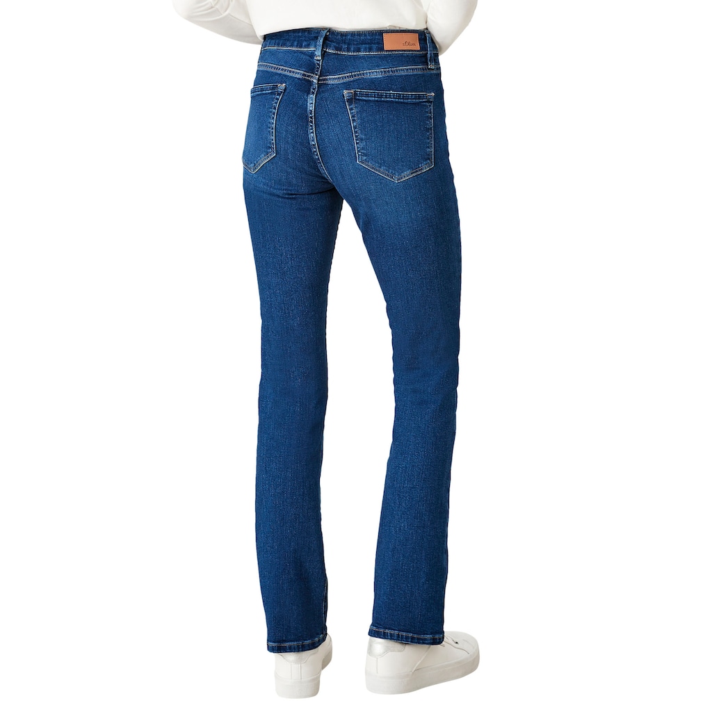 s.Oliver Bootcut-Jeans, mit Nieten an den Taschen