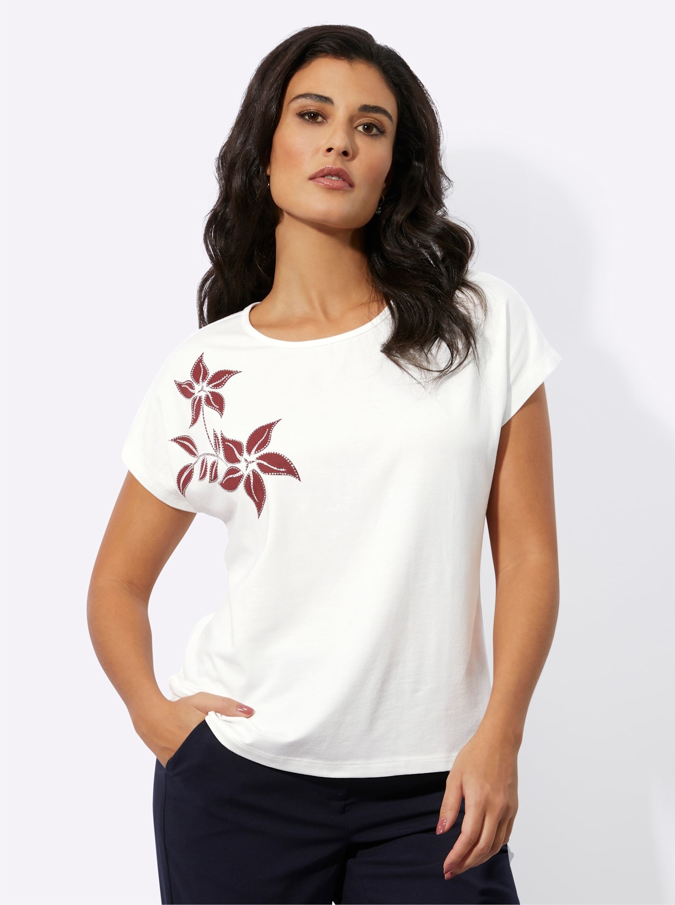 creation L Rundhalsshirt »Shirt«, (1 tlg.)