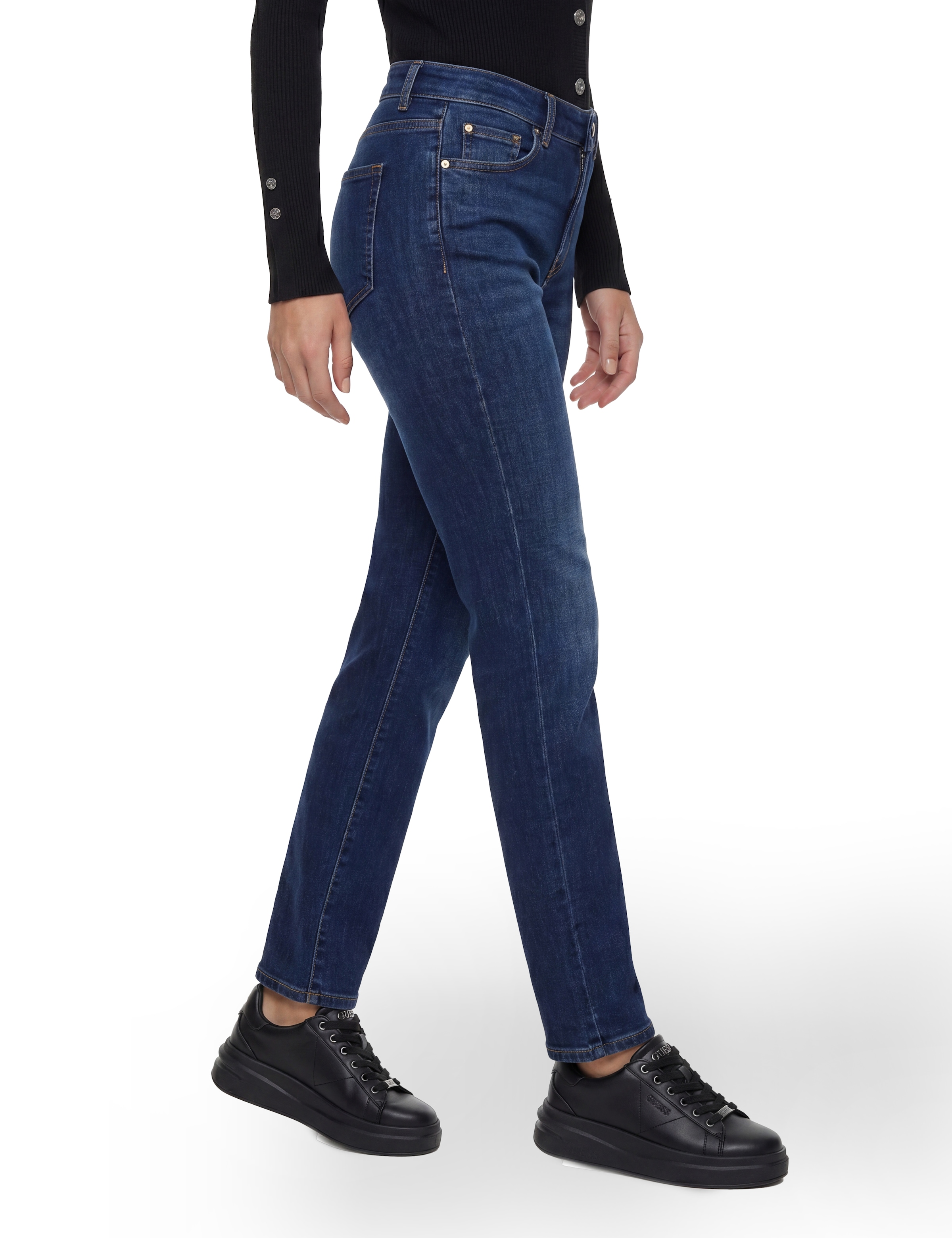 Guess Straight-Jeans »SEXY STRAIGHT« mit hohem Bund, Stretch-Denim