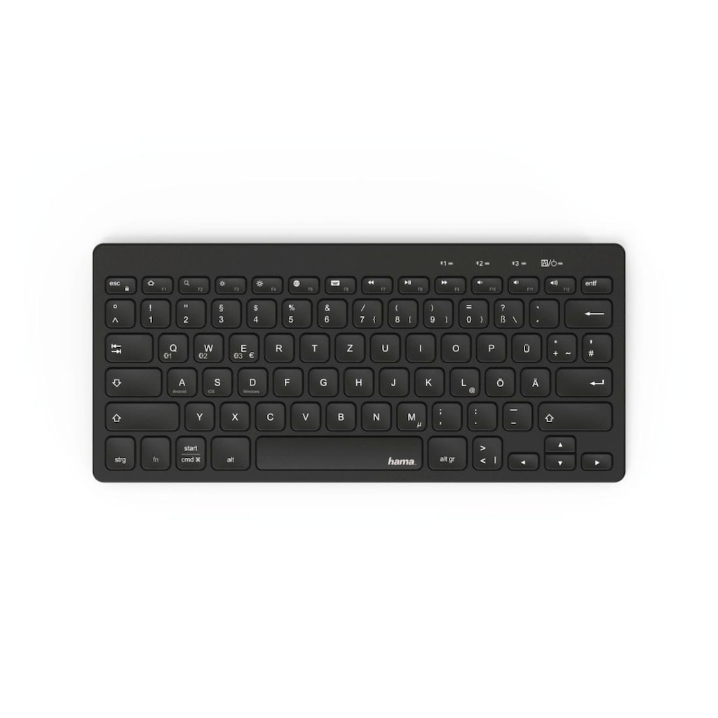 Hama Tastatur »Bluetooth Tastatur Tablet Smartphones mit Standfunktion«
