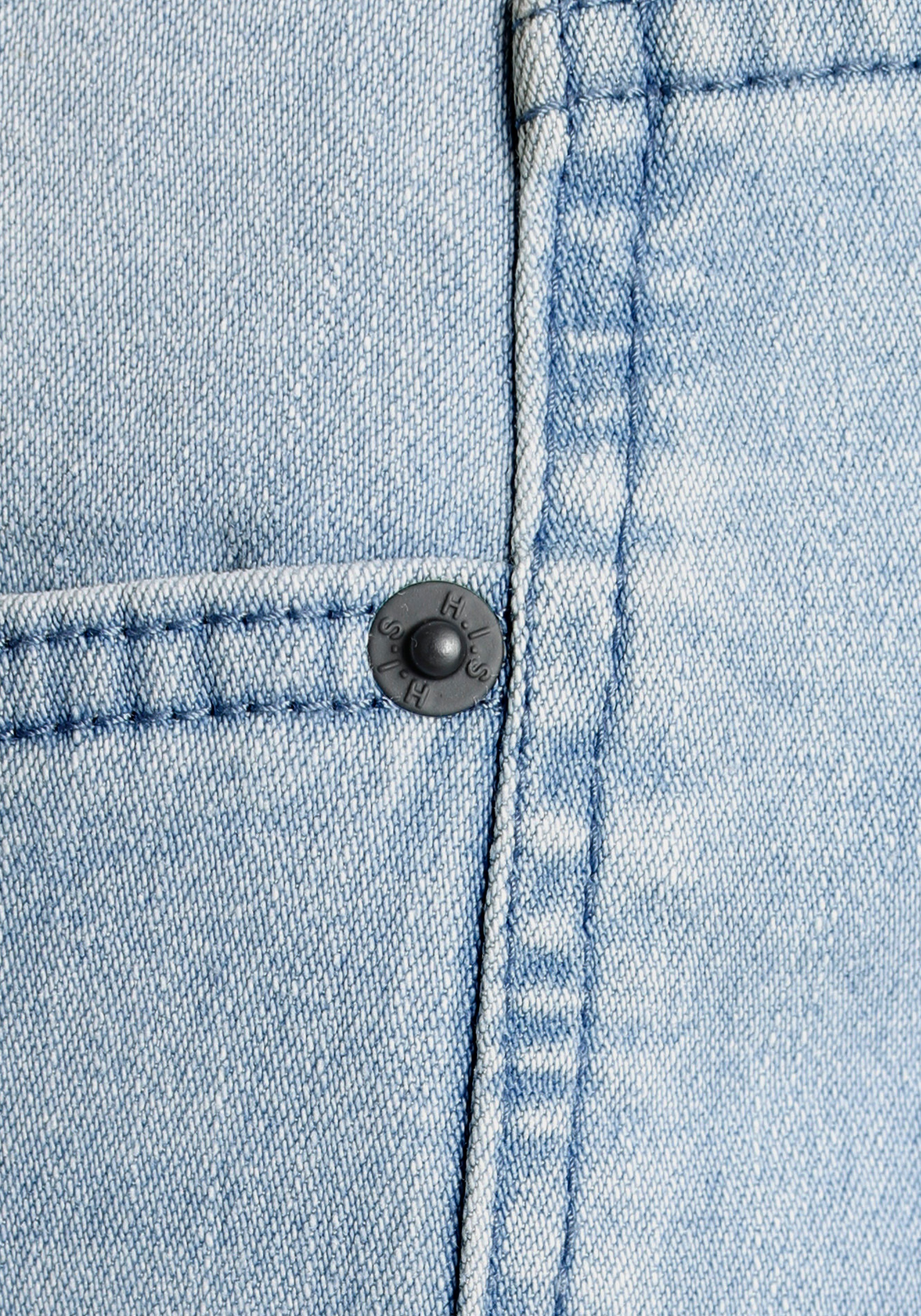 H.I.S Slim-fit-Jeans »FLUSH«, schmale Beinform, mit Used-Effekten, niedrige Leibhöhe