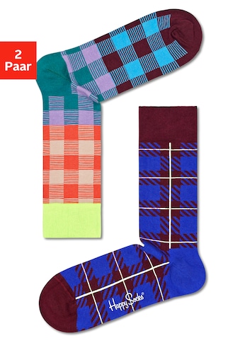 Happy Socks Socken »electric und business«, (2 Paar), mit farbenfrohen Karos kaufen