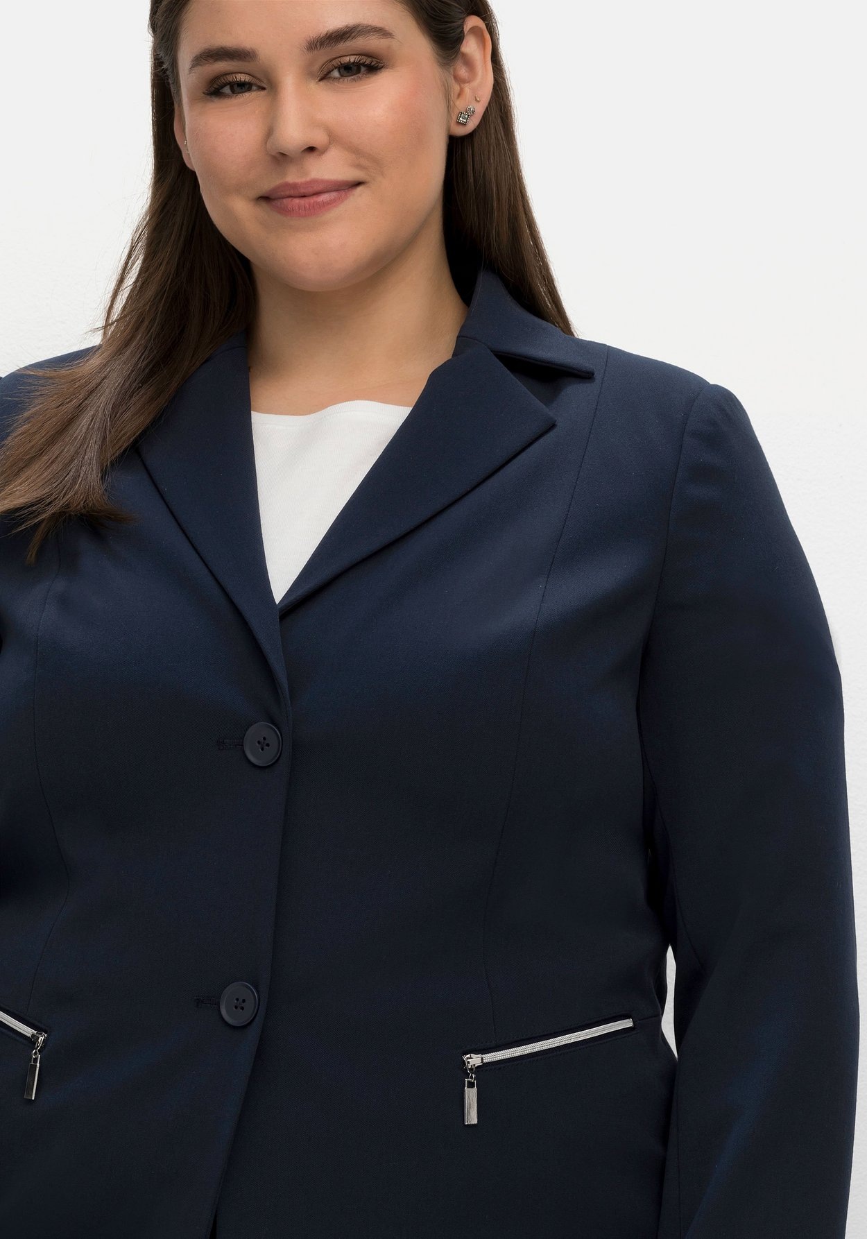 Sheego Jackenblazer »Blazer mit Reißverschluss-Taschen«