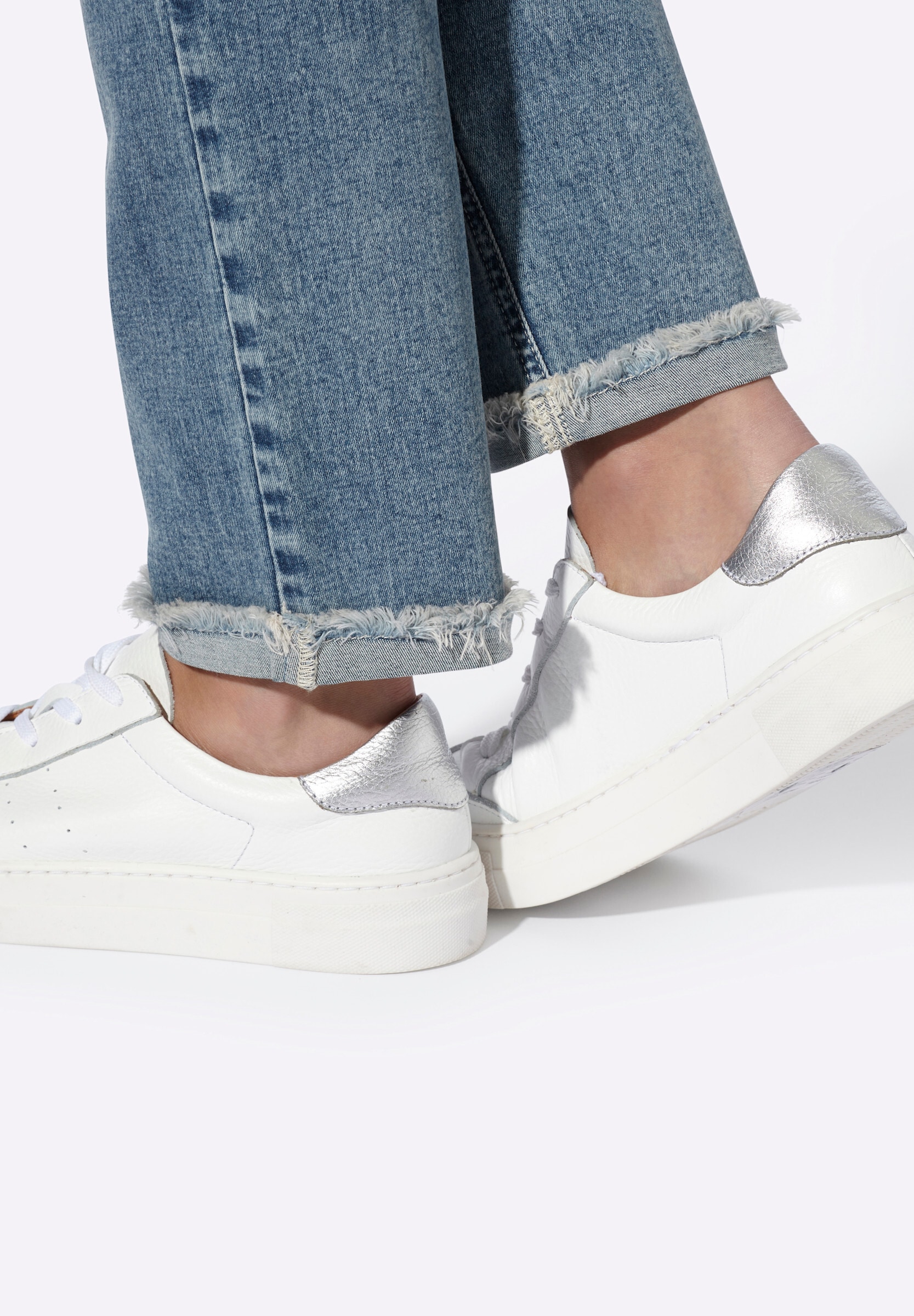 heine 5-Pocket-Jeans »Jeans Jeans mit Fransen«