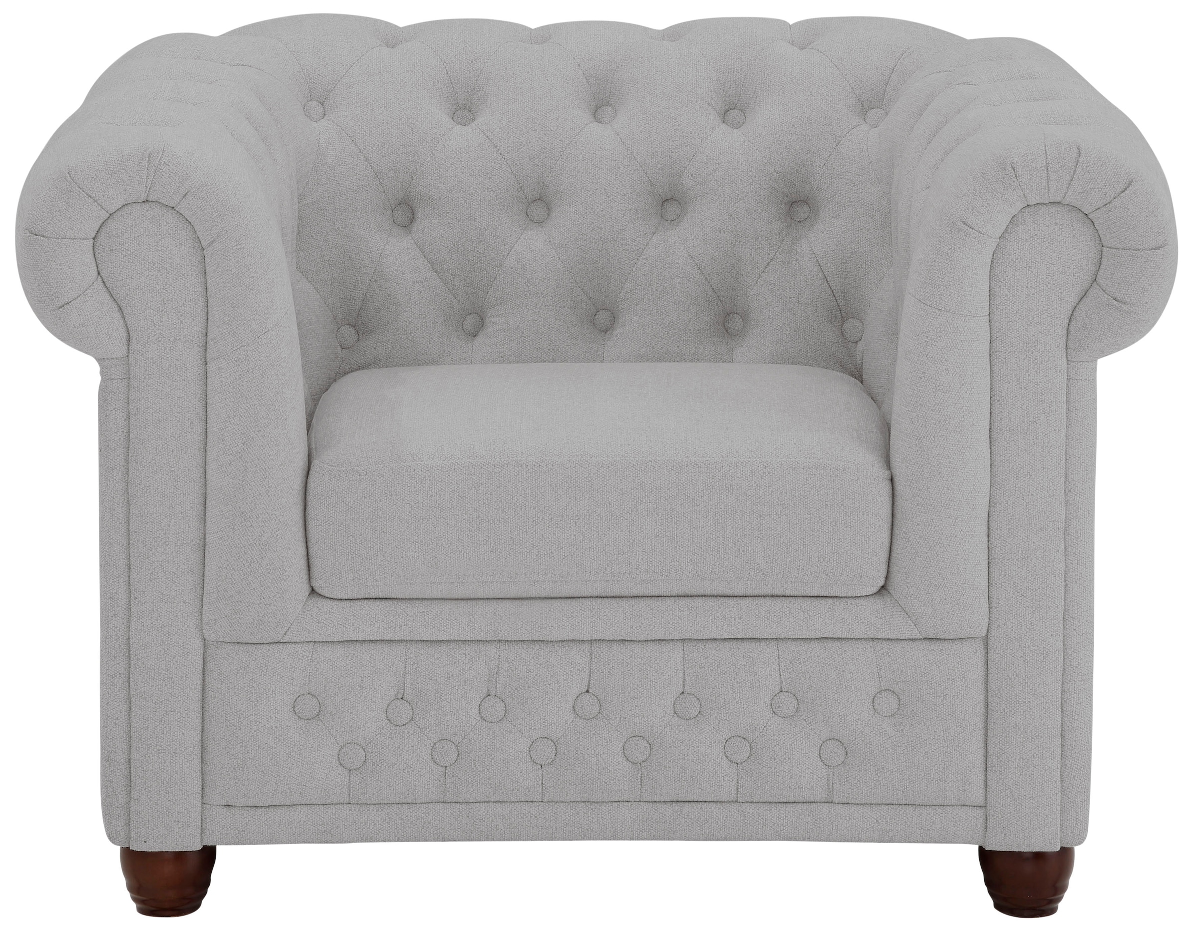 Home affaire Chesterfield-Sessel »New Castle Sessel«, hochwertige Knopfheftung, B/T/H: 104/86/72 cm