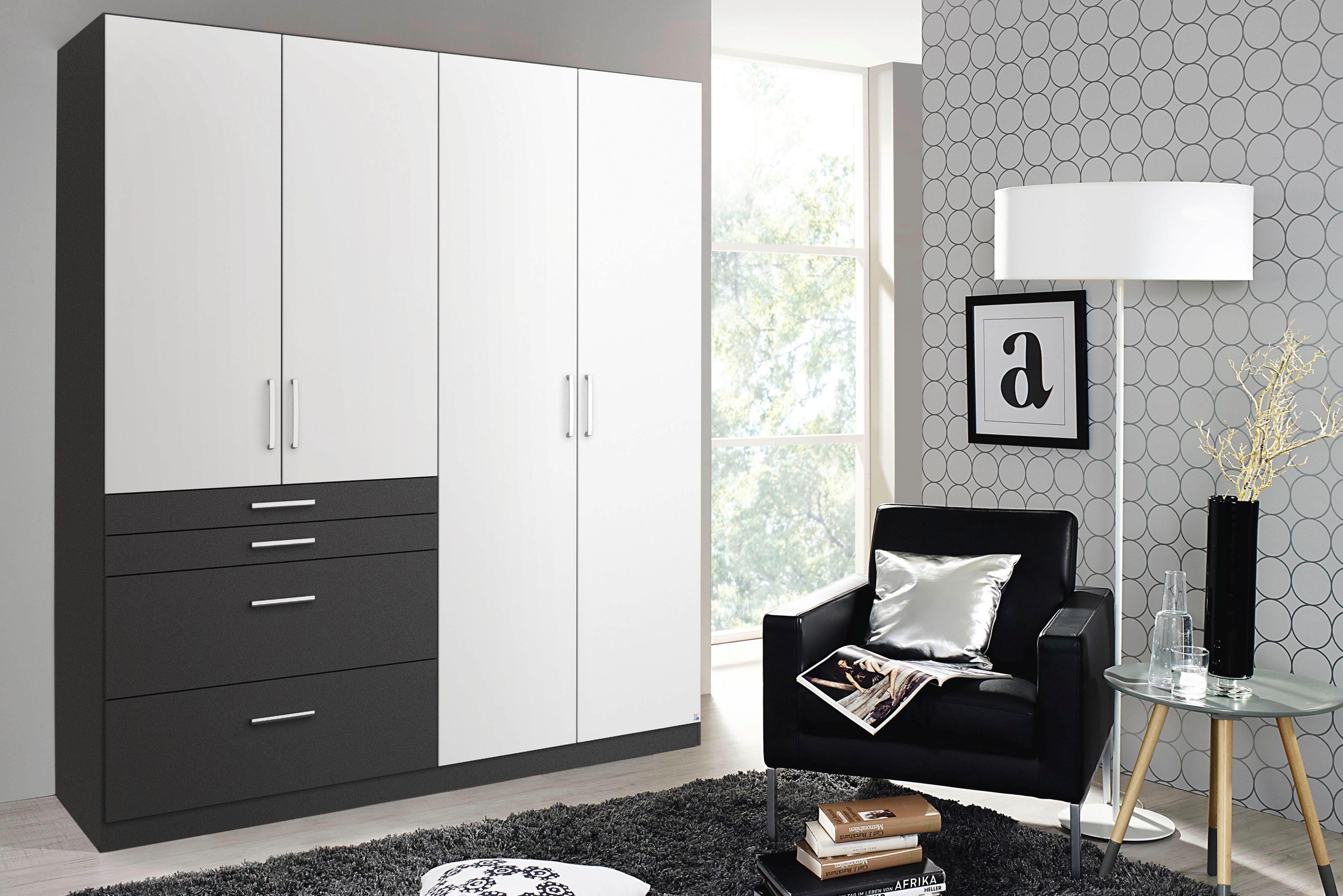 rauch Kleiderschrank »Harburg Drehtürenschrank Schlafzimmerschrank mit viel Stauraum«, Bestseller Schrank Garderobe im Schlafzimmer