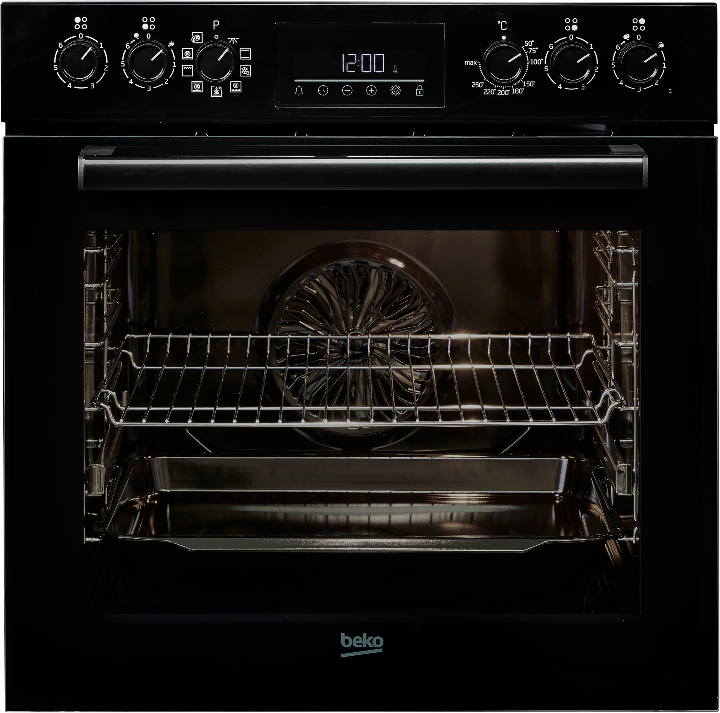 BEKO Elektro-Herd-Set »BBUM1132B« mit 1-fach-Teleskopauszug Gleichmäßige Heißluft für perfekte Ergebnisse dank Aeroperfect