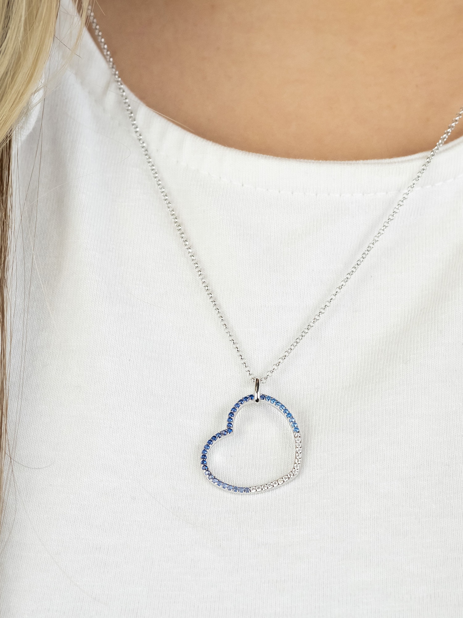 Engelsrufer Kette mit Anhänger »Herz Ocean Shade« Made in Germany - mit Zirkonia (synth.)